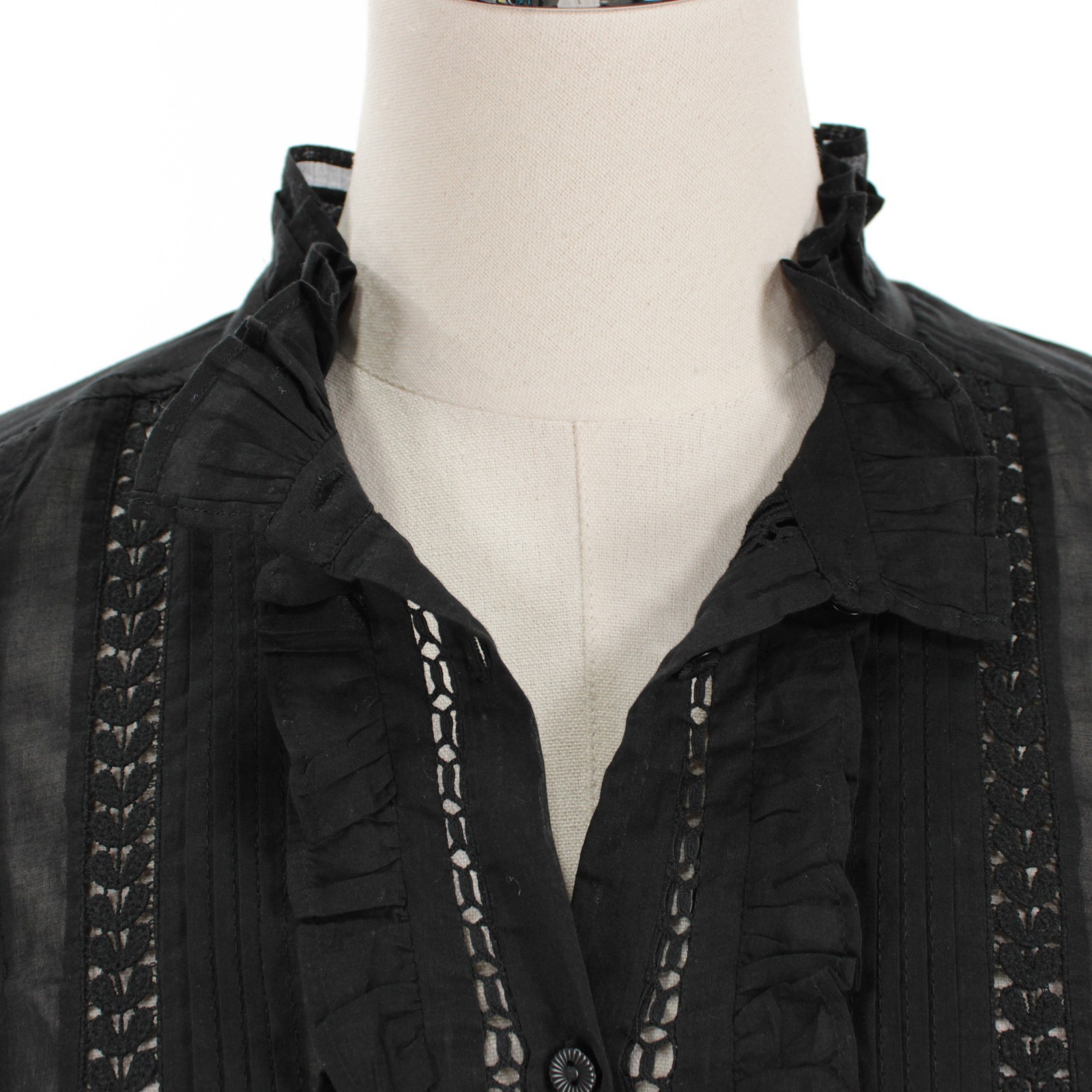 Isabel Marant Etoile NWT Valda Semi Sheer Top Size 34 (US 2) in Black