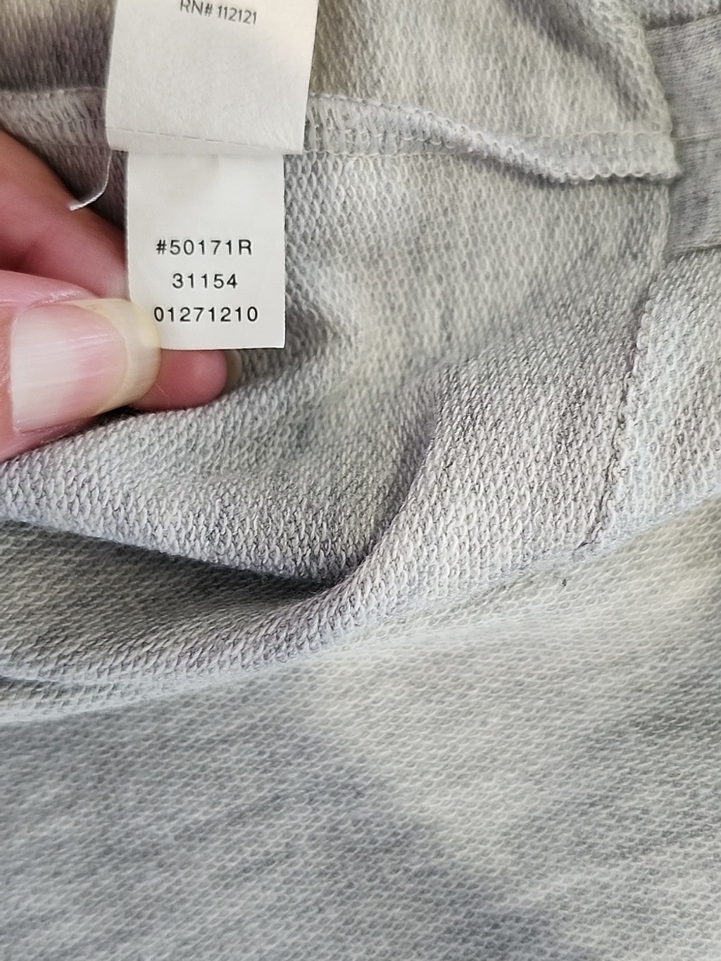 SPANX Womens Perfect Length Top Light Gray Pullover Sz Medium Lounge 50171R