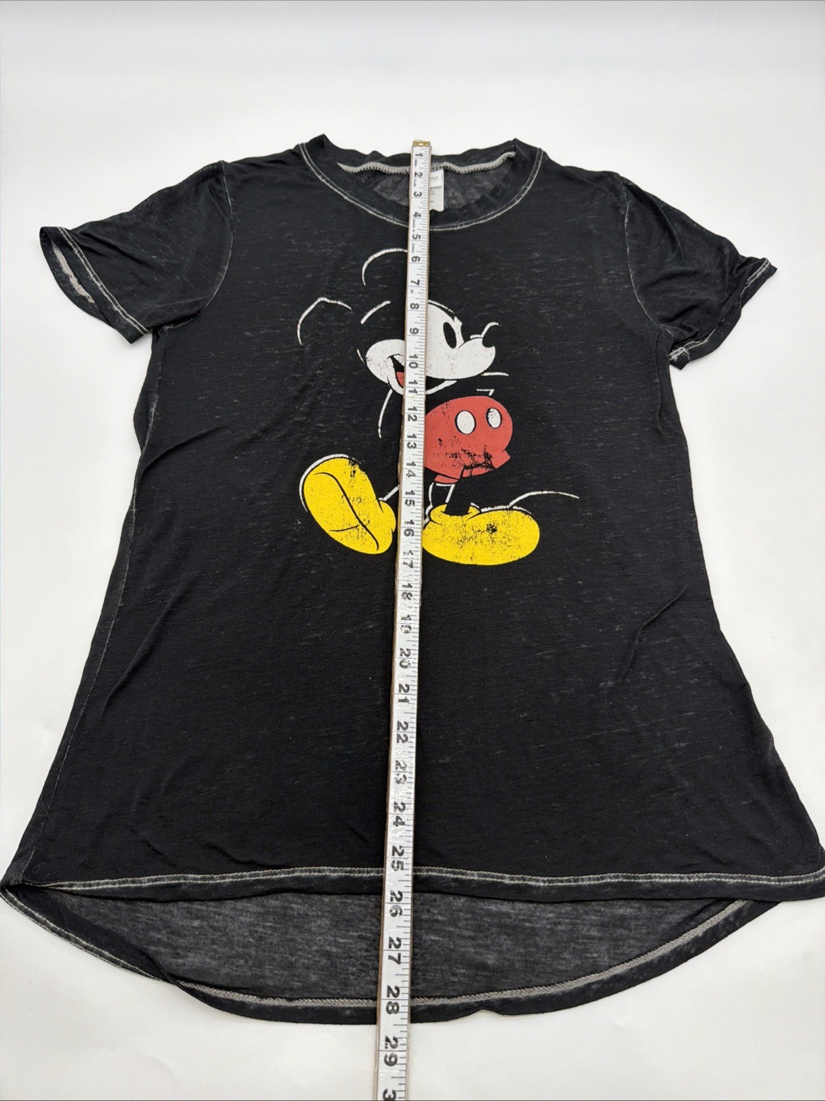 Disney T-shirt Women M Black Graphic Print Logo .#47259