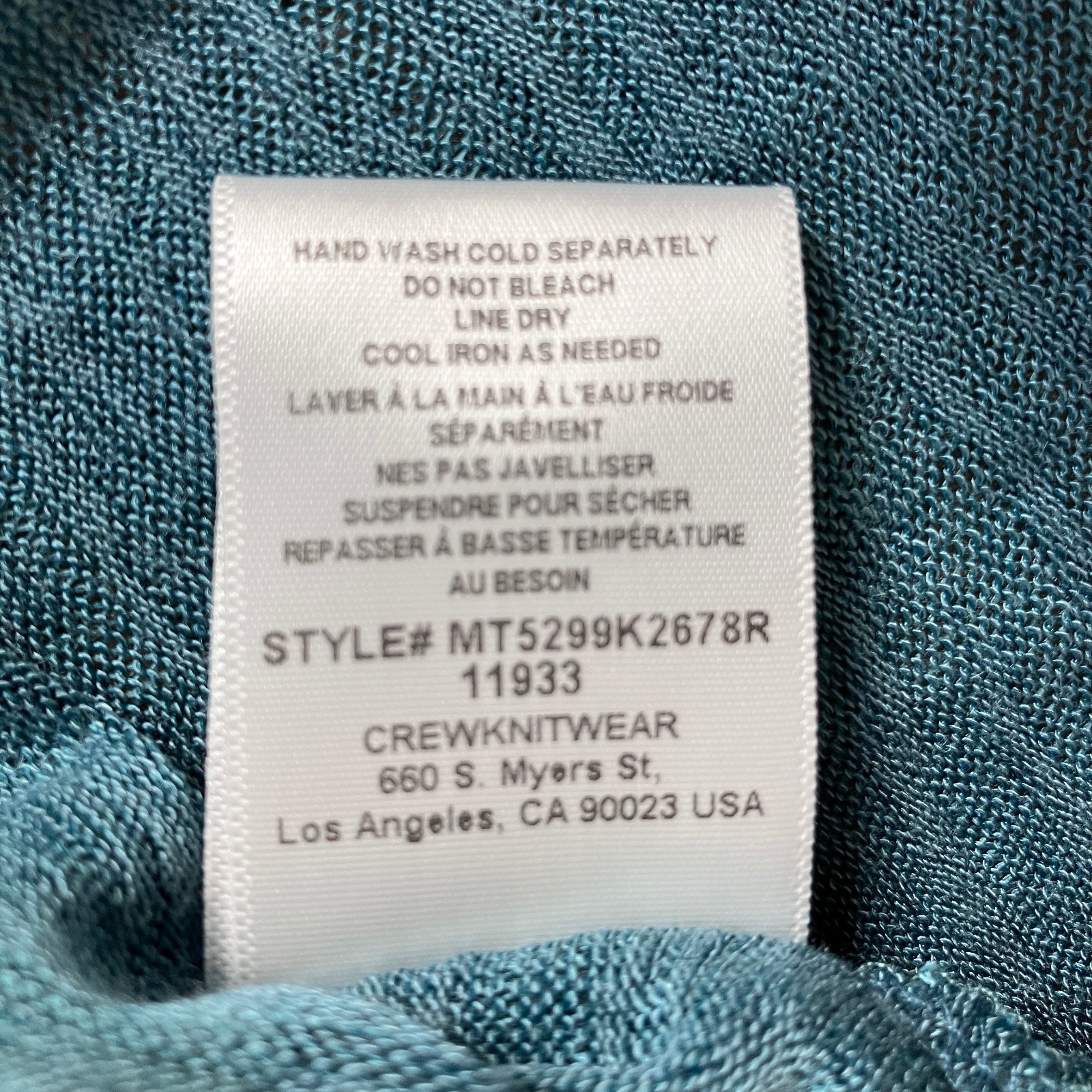 Bobeau Women’s Short Sleeve Scoop Neck Top Size M Blue NWT