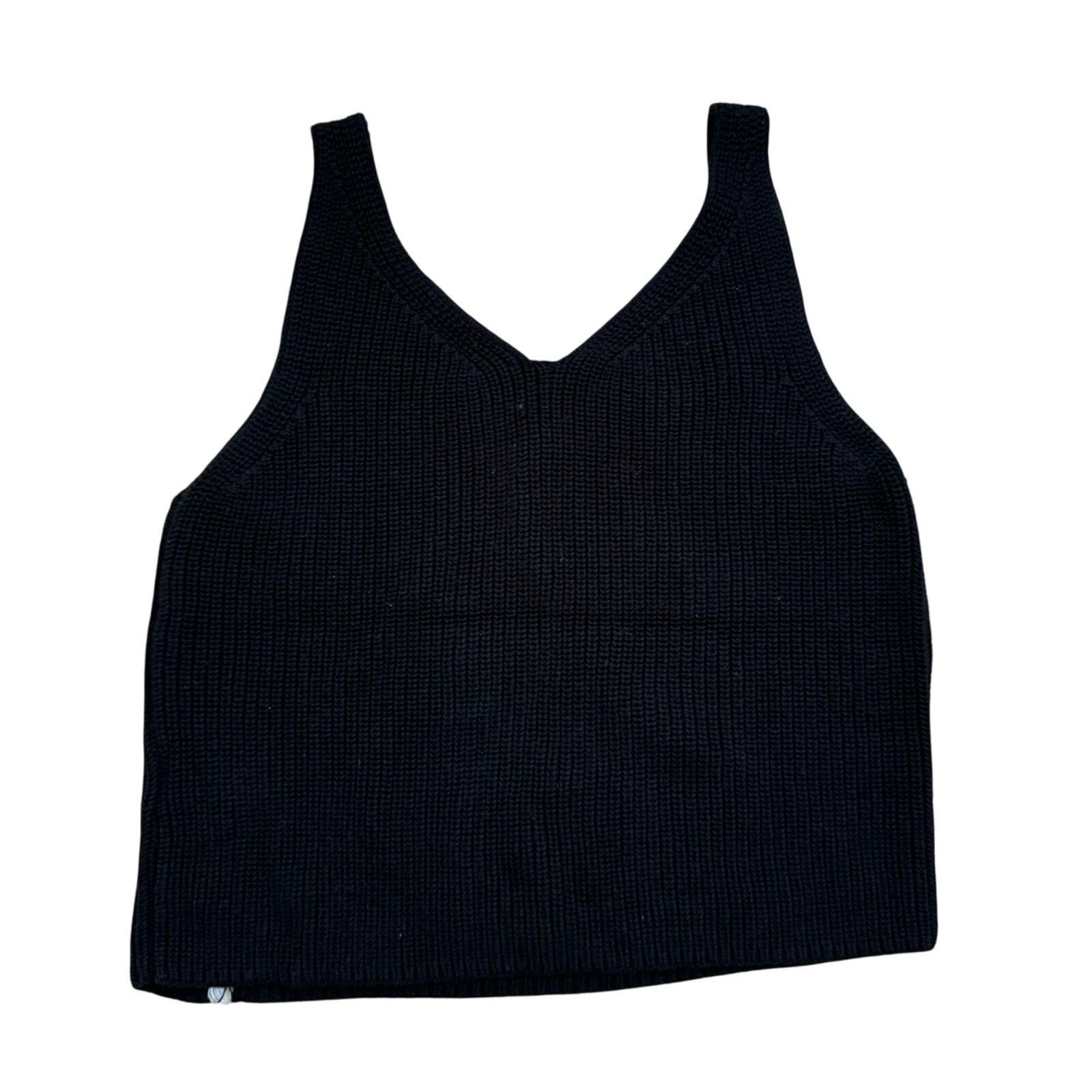 One Grey Day Raleigh Tank Black Knit Tank Womens size Medium