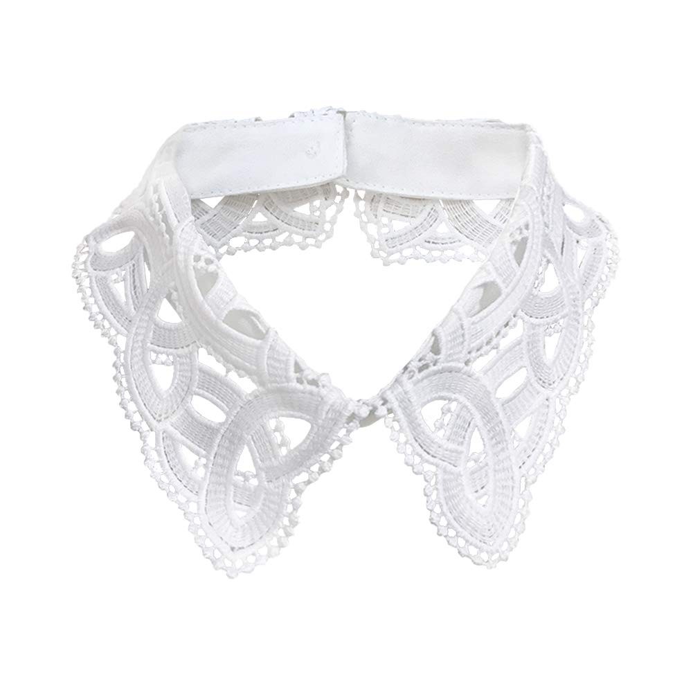 Hollow Design Lapel False Collar Detachable Dickey Blouse Fake Half Shirt Col…