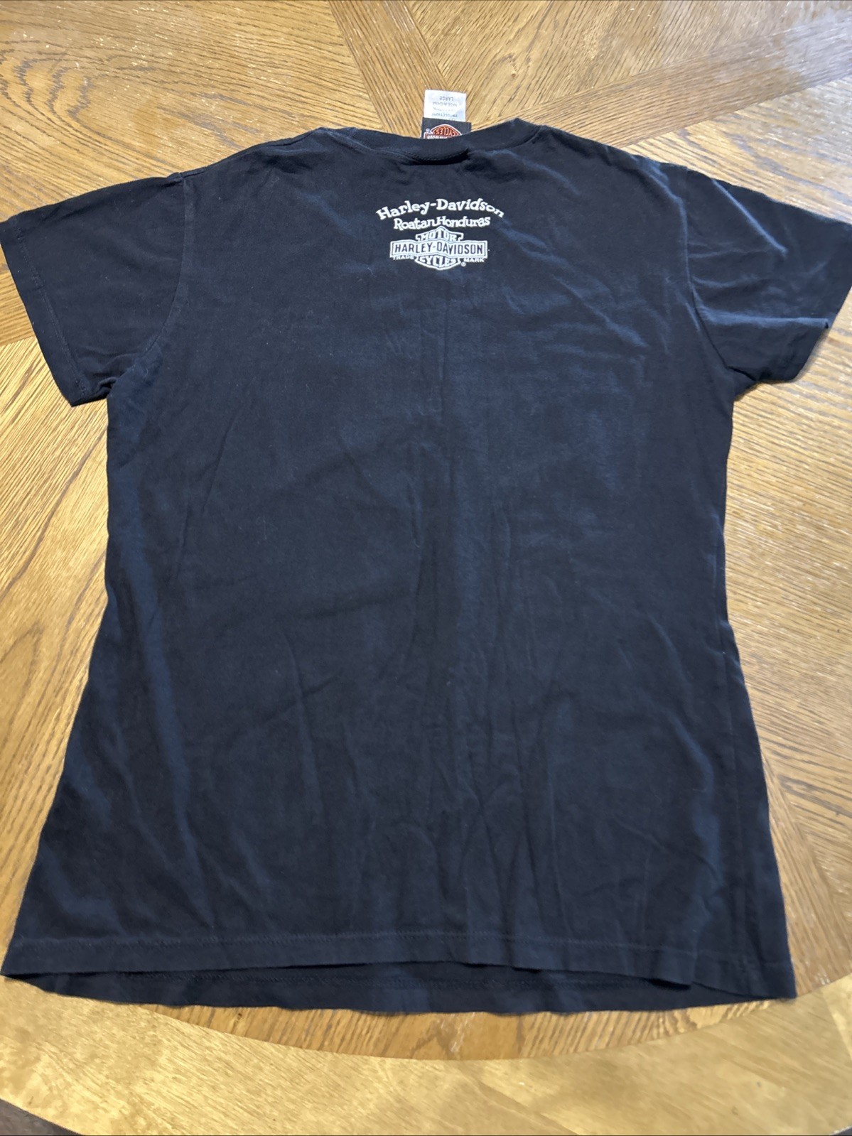 Harley Davidson Women’s Ride Hard Rotan Honduras Black L Shirt