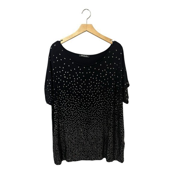 Betty Barclay Collection Women’s Shirt Knit Top Black Plus Size 18 Casual