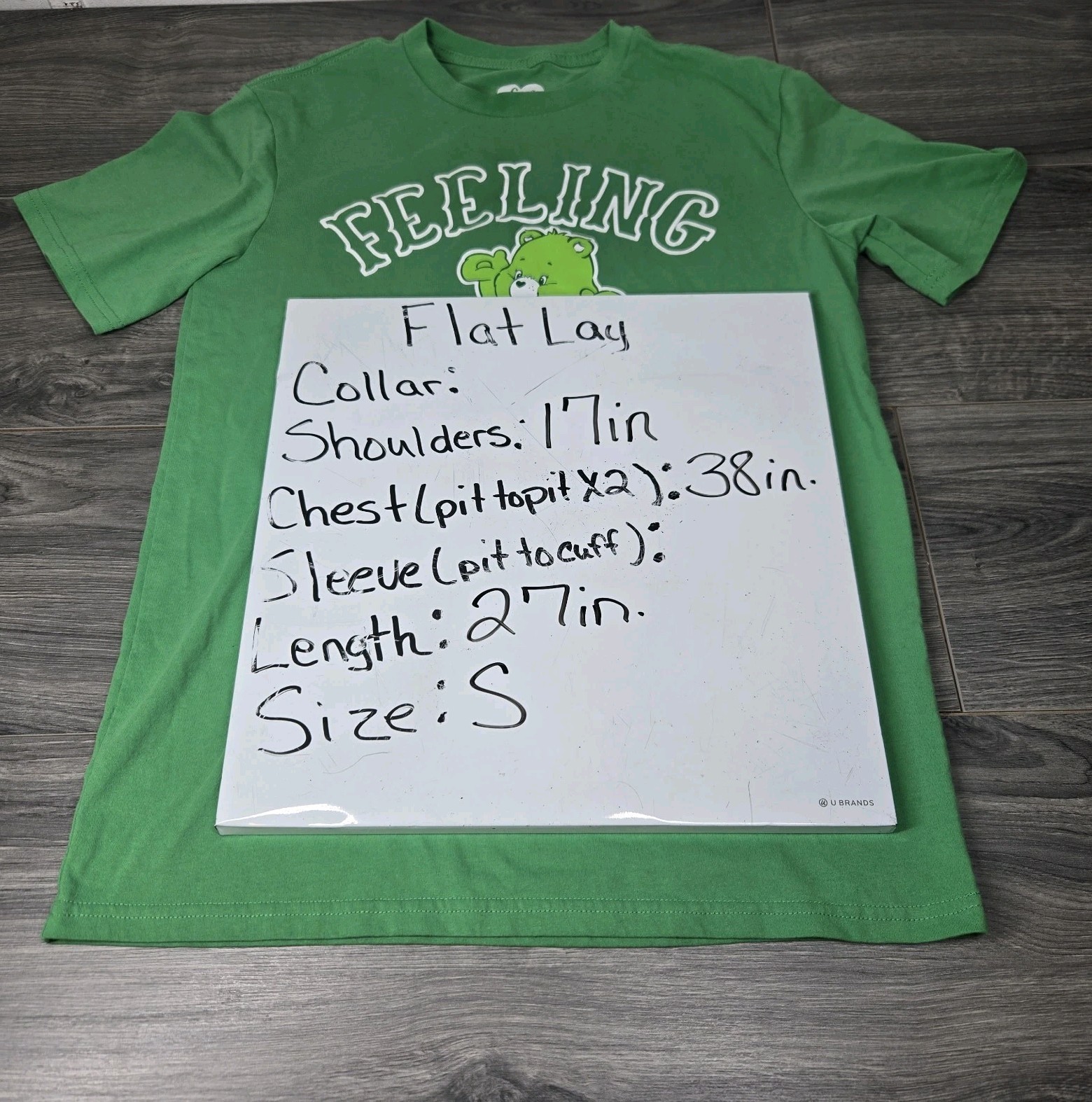 Care Bears Feeling Lucky T Shirt Womens S Green Good Luck Bear Short Sleeve