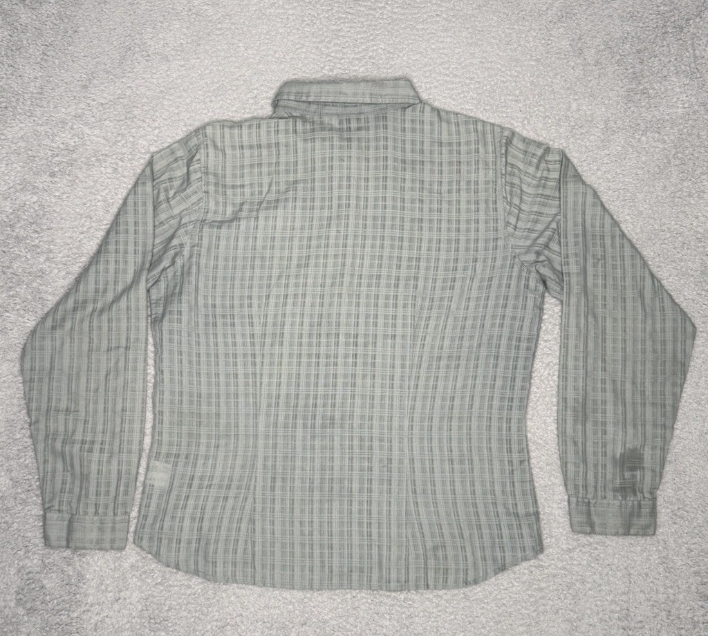 PATAGONIA Womens Size 12 Lightweight LS Button Down Shirt Stripe Cotton