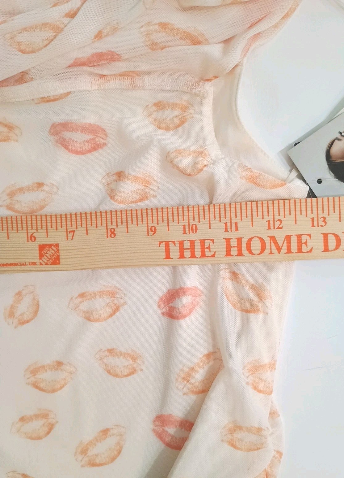 Bold Elements Ally Brooke Top XS Orange Kiss Print Sleeveless Y2K Style $28