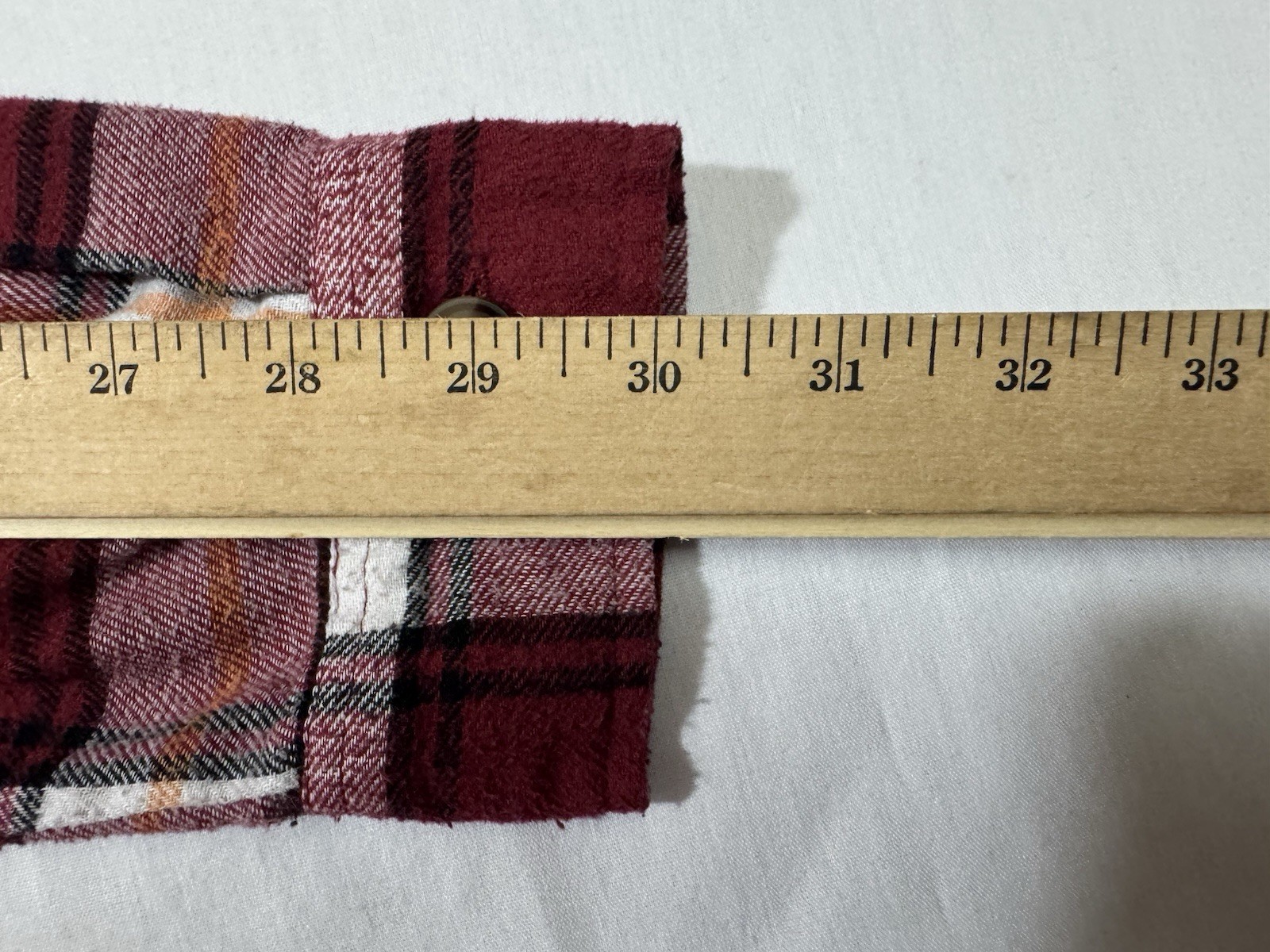 No Comment NY-LA Plaid Button Up Shirt Womens Size M Red Flannel