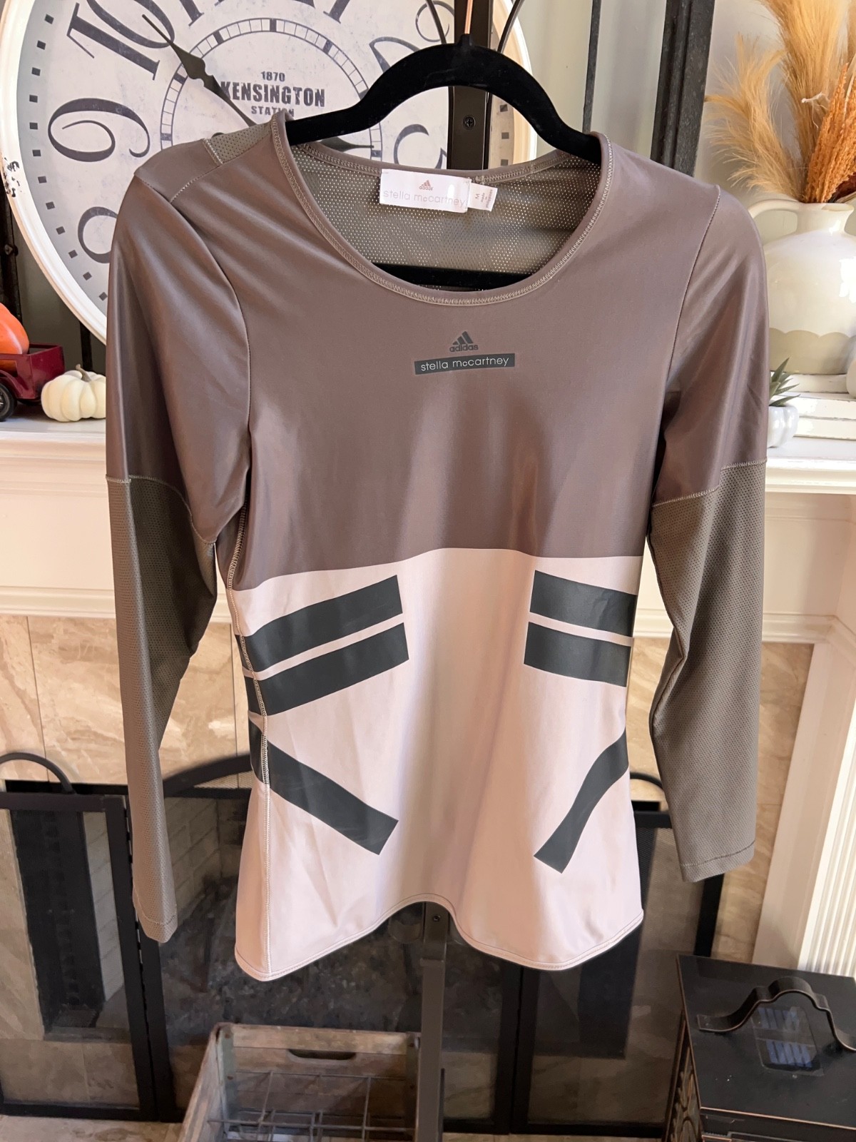 STELLA MCCARTNEY x ADIDAS Techfit dri-fit long sleeve tee – gray – M