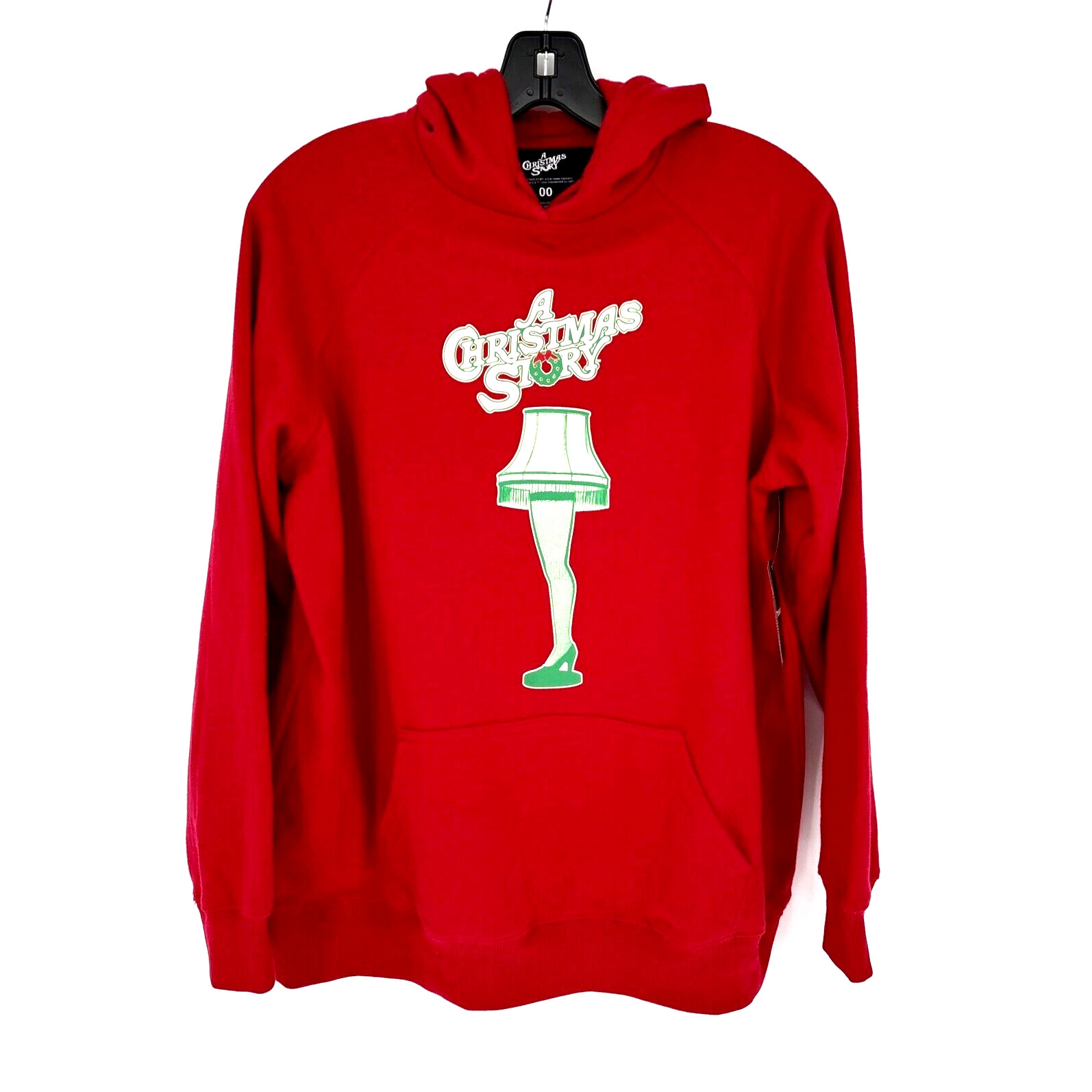 A Christmas Story Leg Lamp Cozy Fleece M/L Graphic Red Hoodie Sweatshirt Torrid