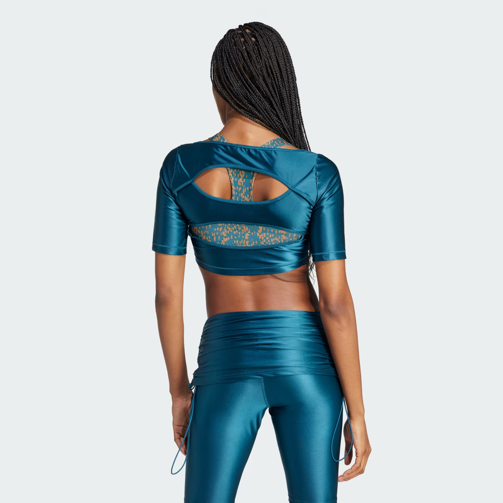 Adidas by Stella McCartney Crop Top, Style# IN3653, Size M, Tech Mineral