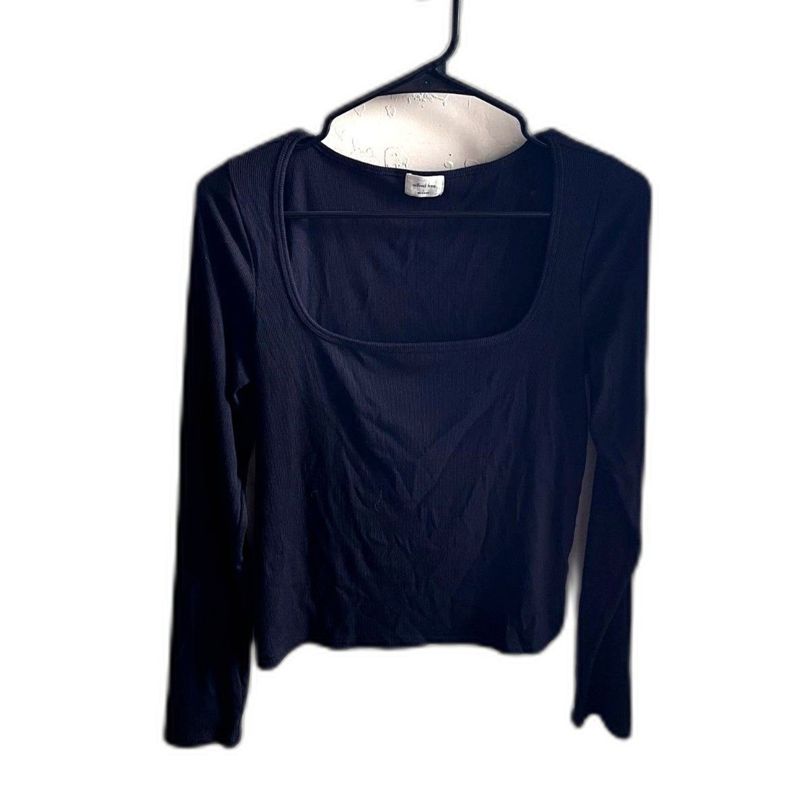 Women’s Wilfred Free Ribbed Cropped Long Sleeve Top Size L