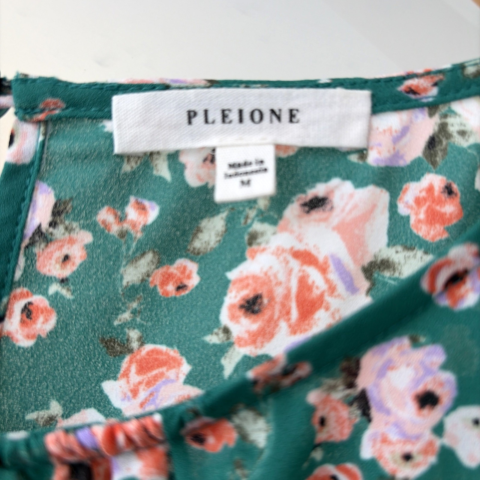 Women’s Floral Multicolored Pleione, M, Blouse