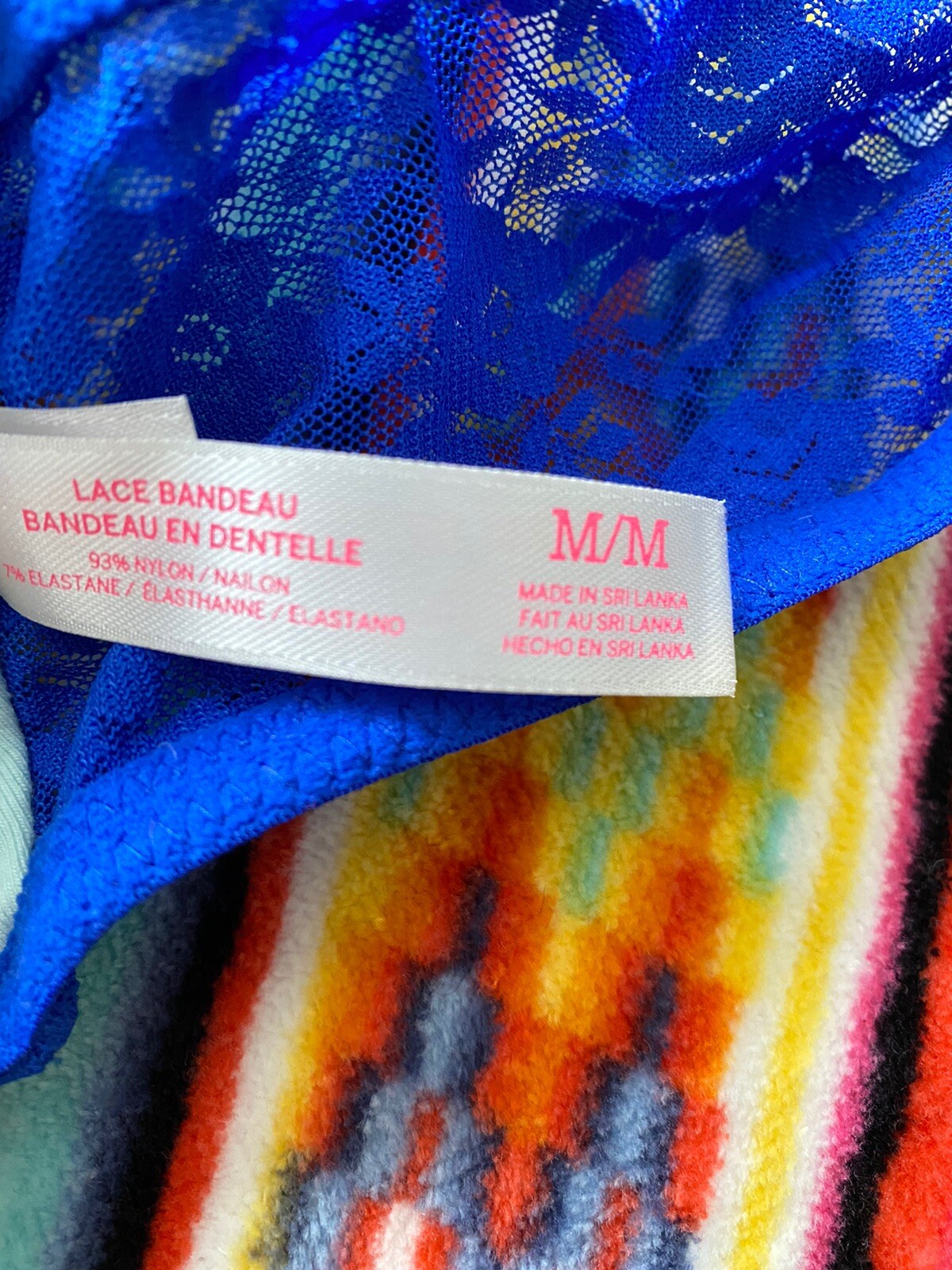 Victorias Secret Pink Lace Bandeau Bra Bralette Tube Top Indie Sleaze Vintage