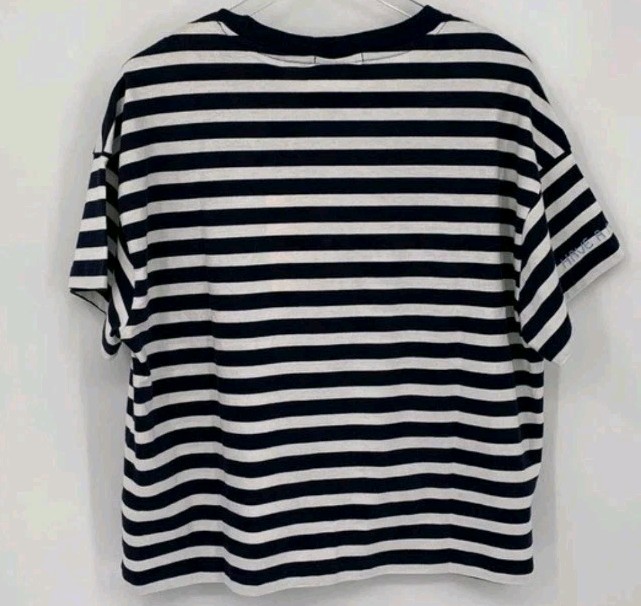NWT Scotch & Soda Amsterdam Women’s Boxy Striped Tee Blue/White