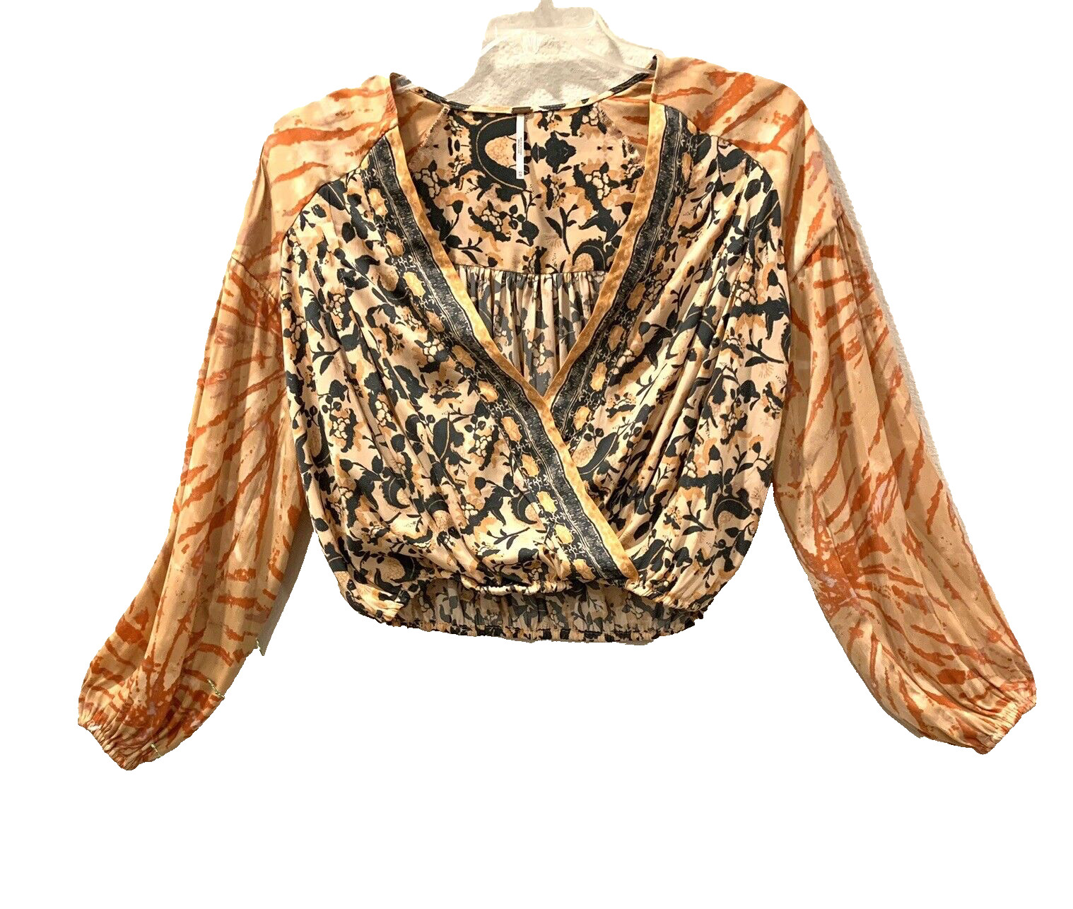 FREE PEOPLE POET TOP XS/S CROP WRAP *CRUISIN TOGETHER* FESTIVAL COACHELLA WHIMSY