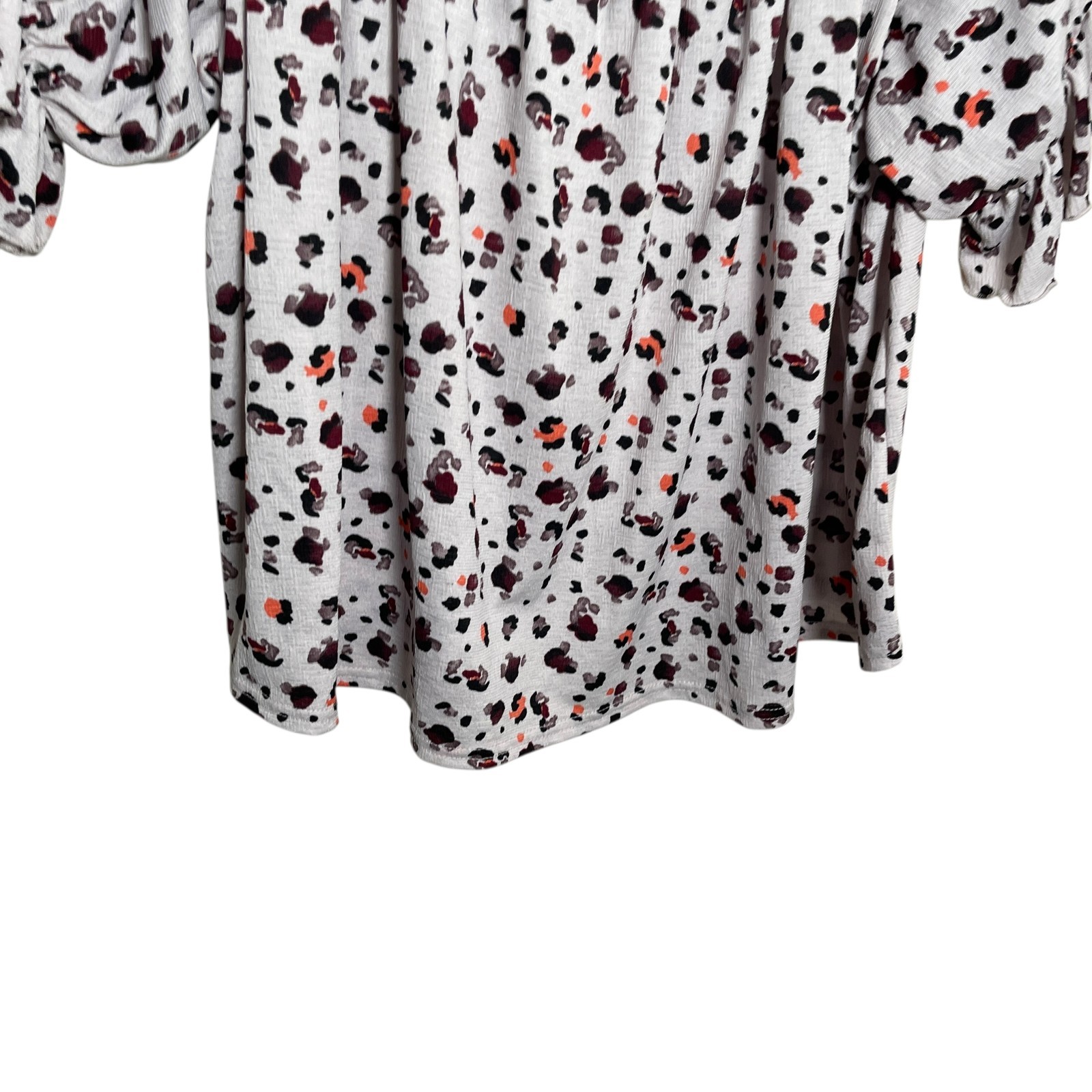 Melloday Blouse Women’s Medium Square Neck Smocked Short Sleeve Casual Shirt Top