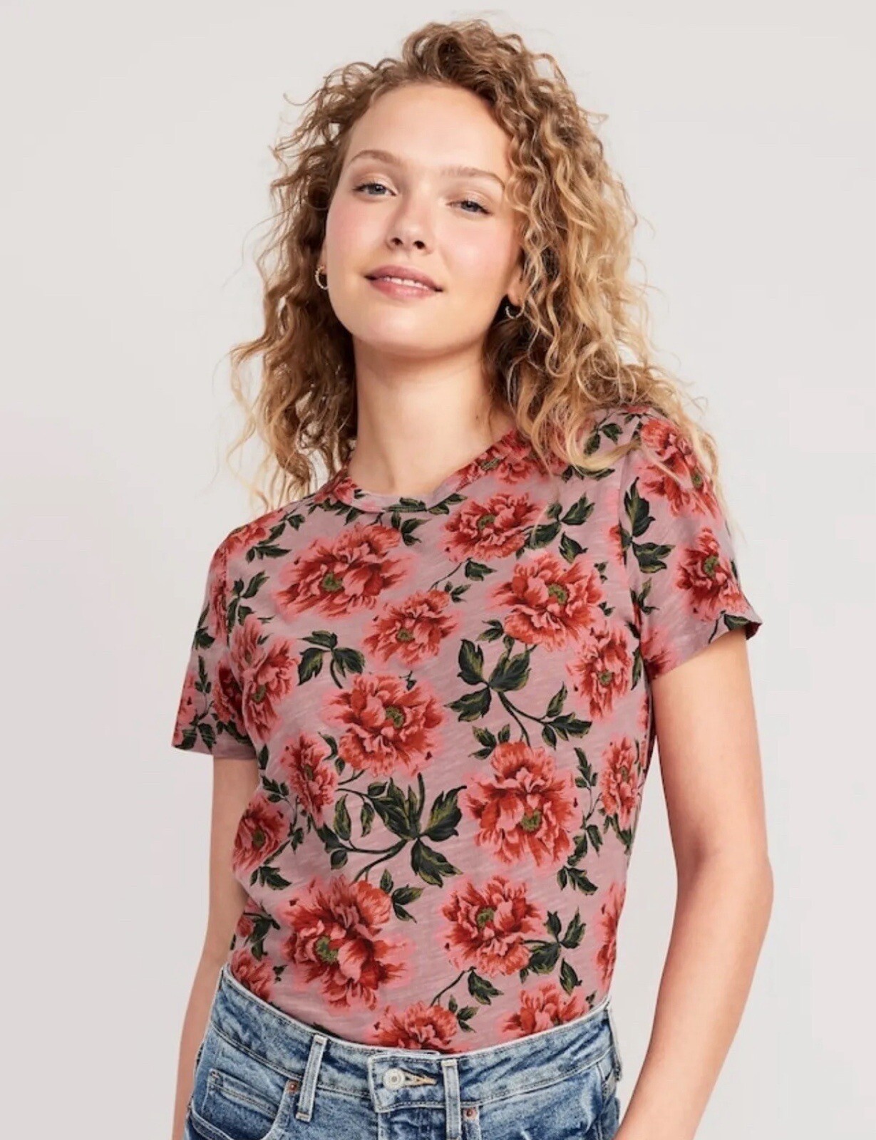 Old Navy Women’s Size XS TALL ~ EveryWear Slub Knit Short Sleeve Tee T-Shirt NWT