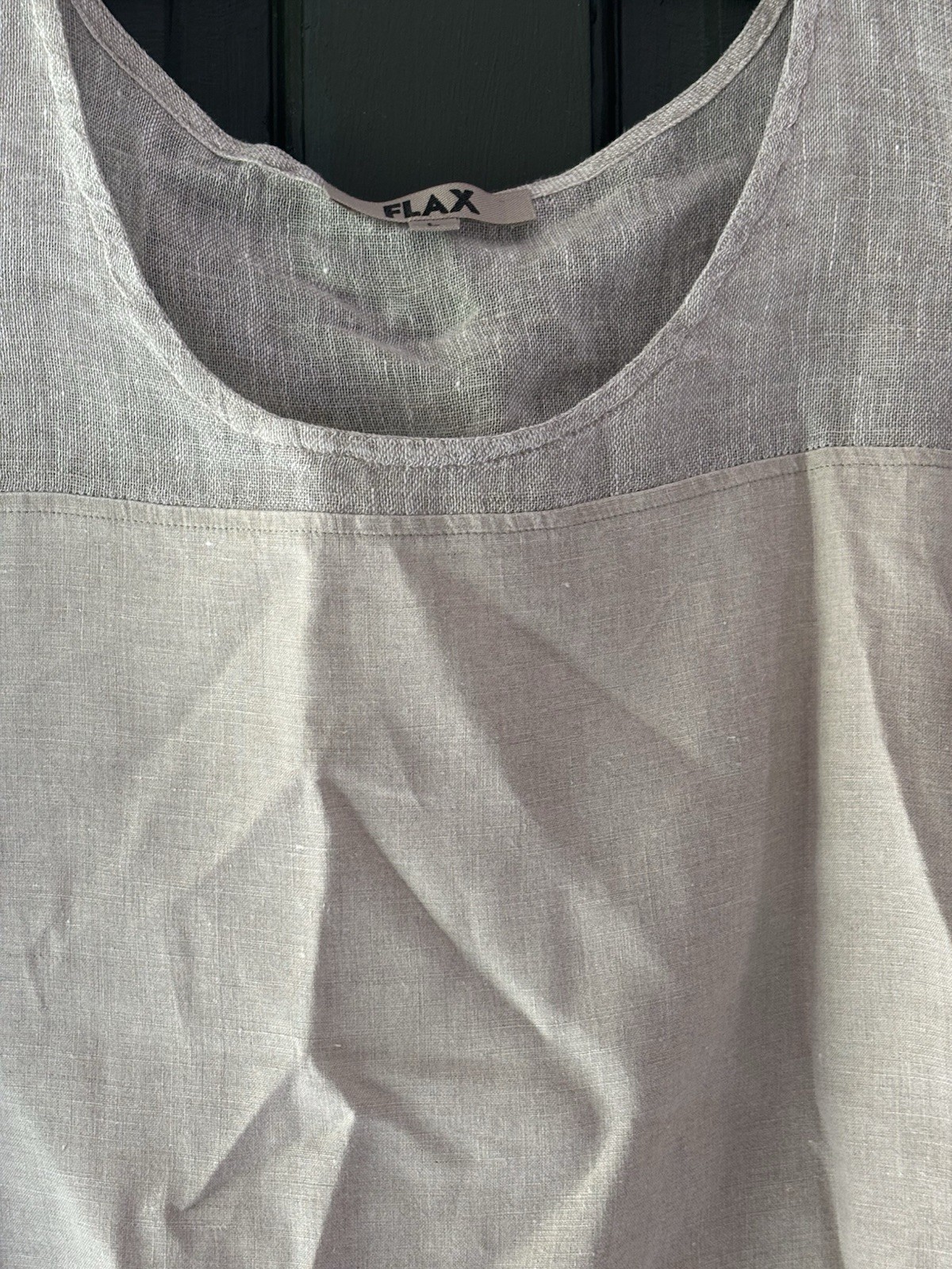 FLAX Brand – 100% Linen Womens Sleeveless Blouse – Size LARGE