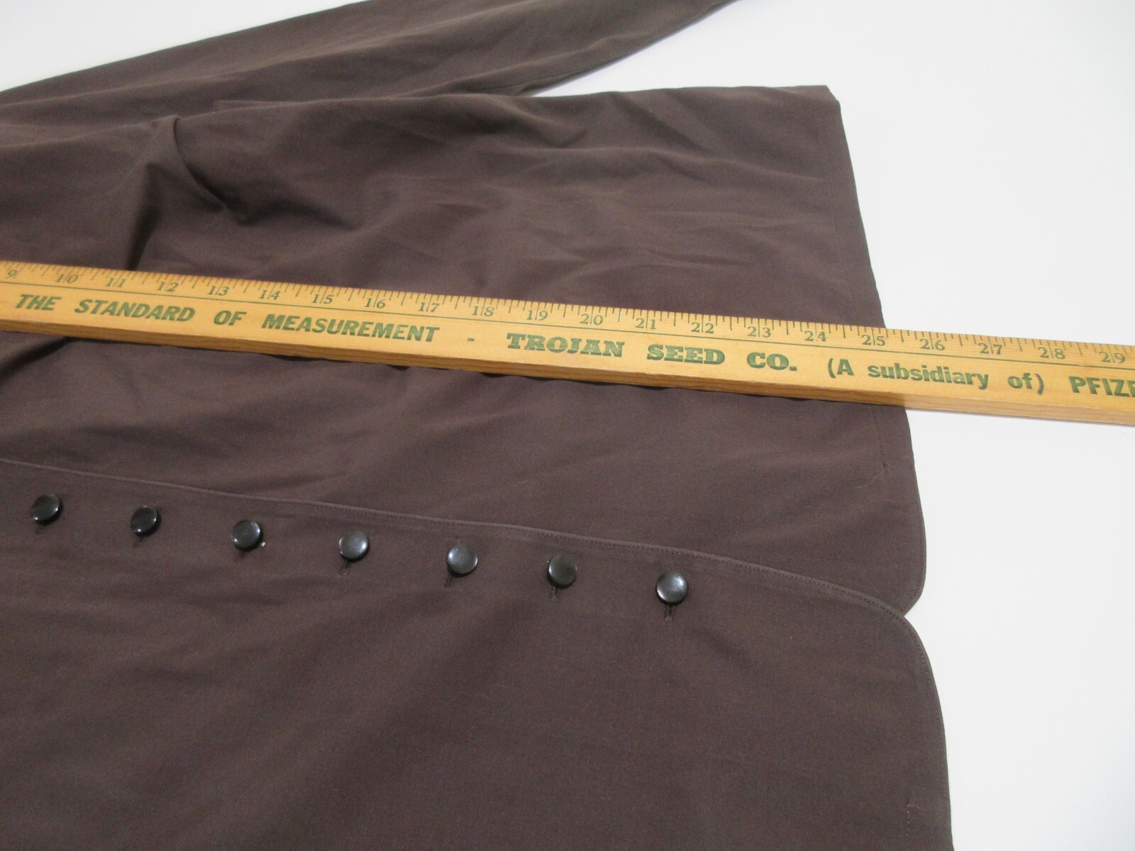 Sz 18W Talbots Shirt Brown Wrinkle Resistant Cotton Career Easy Care VERSATILE