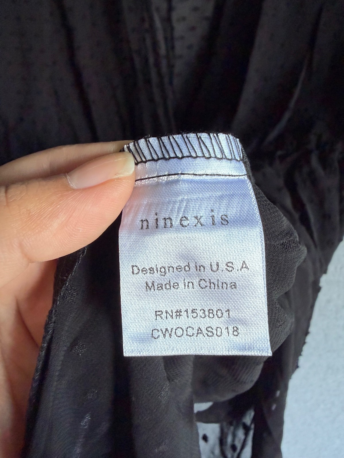 Ninexis Babydoll Women Plus 3X Black Kimono Sheer Swiss Dot Whimsy Goth NWT