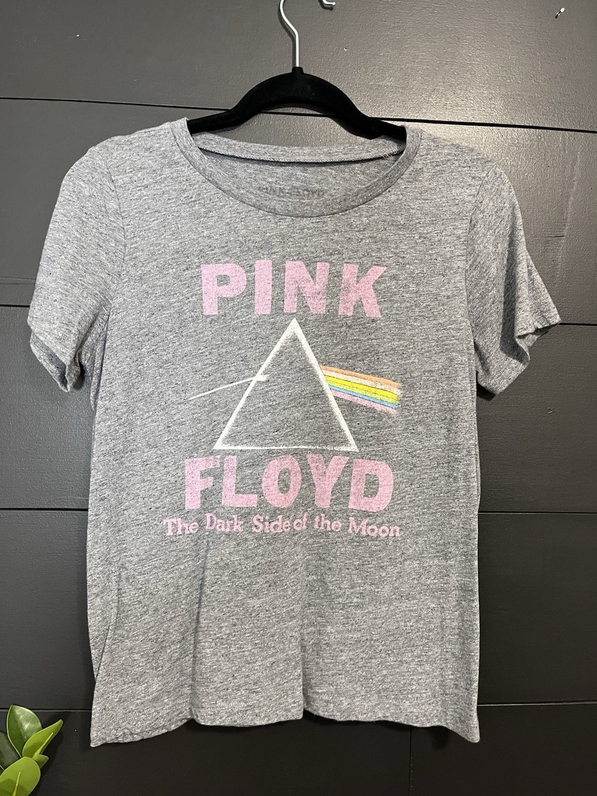 PINK FLOYD Dark Side Of The Moon Vintage Music Band Tee Women’s Sz L EUC