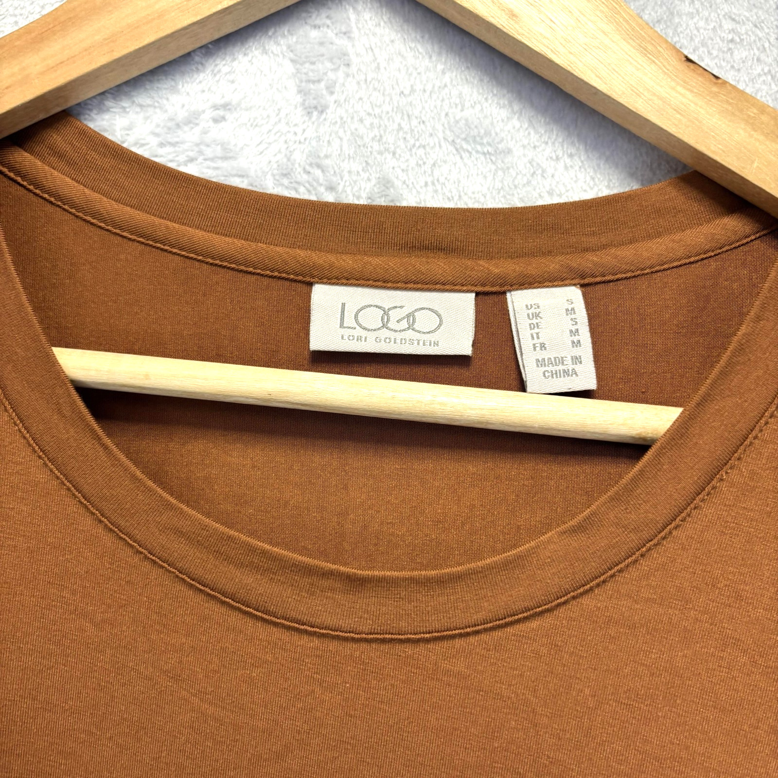 Lot Of 3 LOGO by Lori Goldstein Tunic Tops Womens Small Neutral Ruffle Pockets