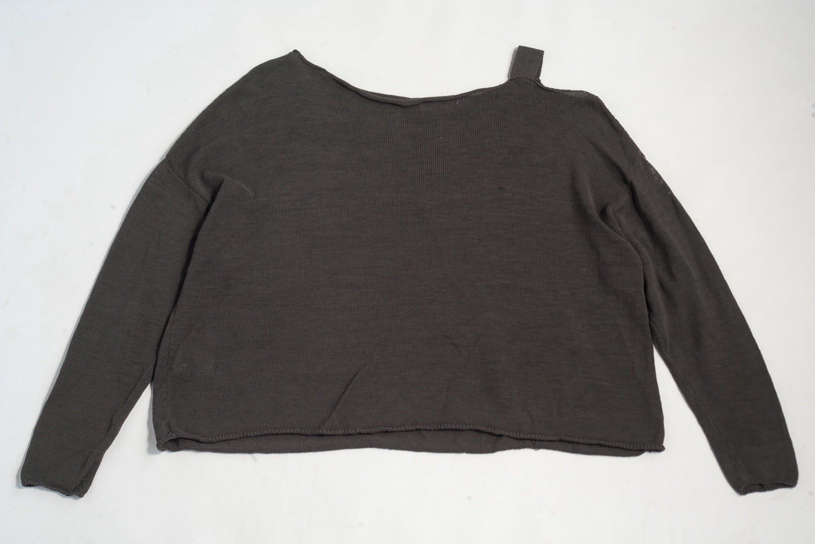 Sarah Pacini Linen Nylon Knit Oversize Shirt