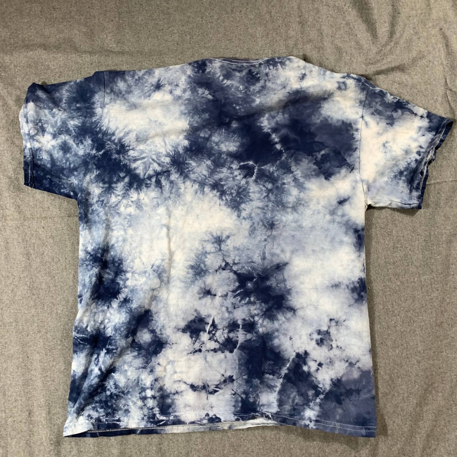Popular Poison Tie Dye Drip Shirt Adult Large Blue Casual T Shirt