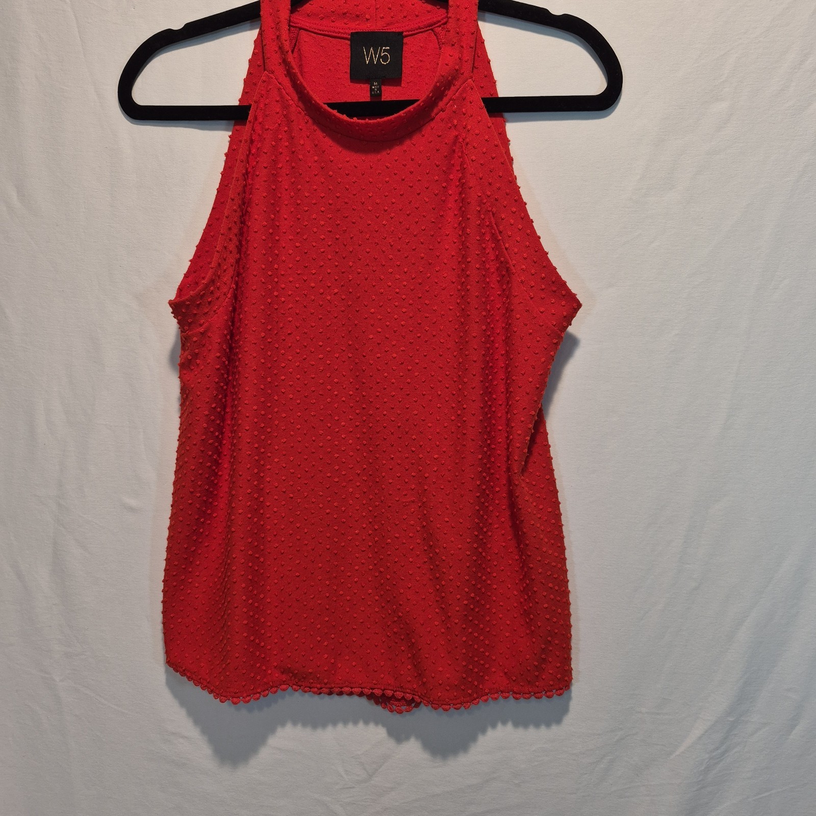 W5 Anthropology- Swiss Dot Md Top Romantic Boho-Chic Classic/Preppy Retro 90s