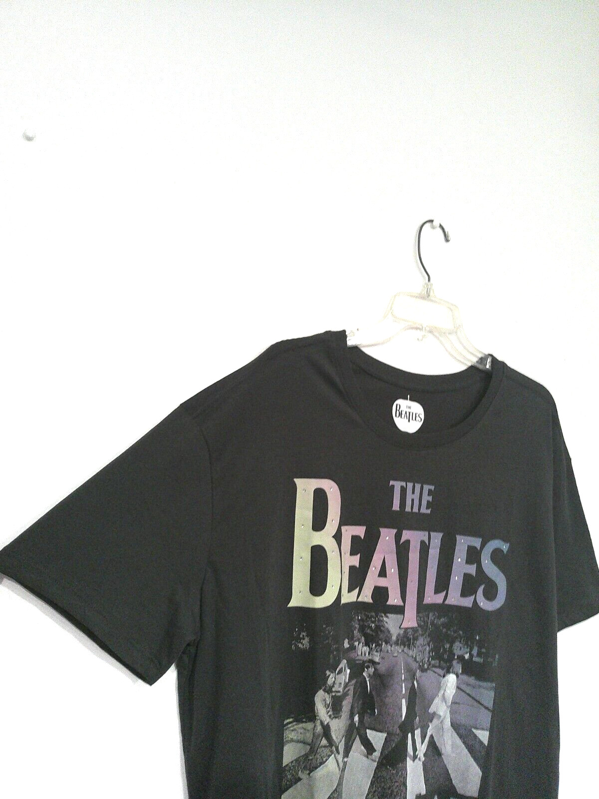 The Beatles Women’s Abbey Road Tee Size XL Gray Studded Letters Apple Corps Ltd.
