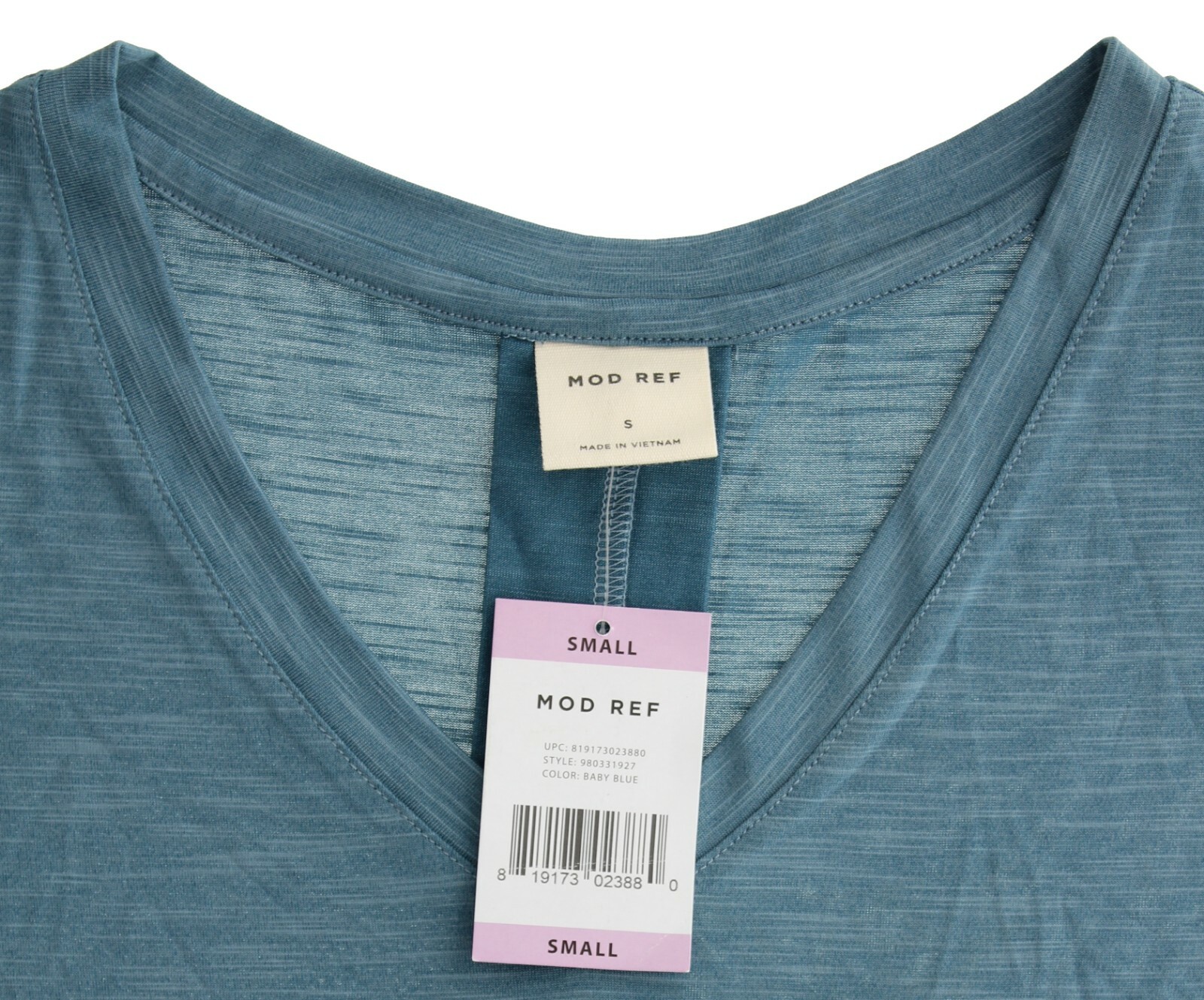 Mod Ref Women’s Heathered Shirt 980331927, V-Neck High-Low Hem Relaxed Fit Top