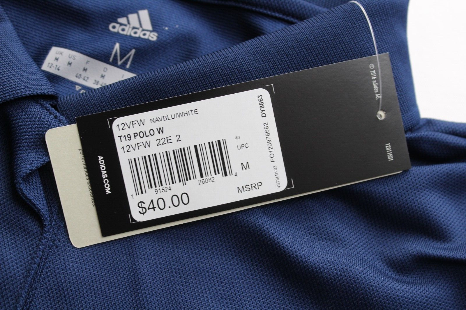 adidas Shirt Women’s Medium Climacool Polo Navy Blue NEW NWT