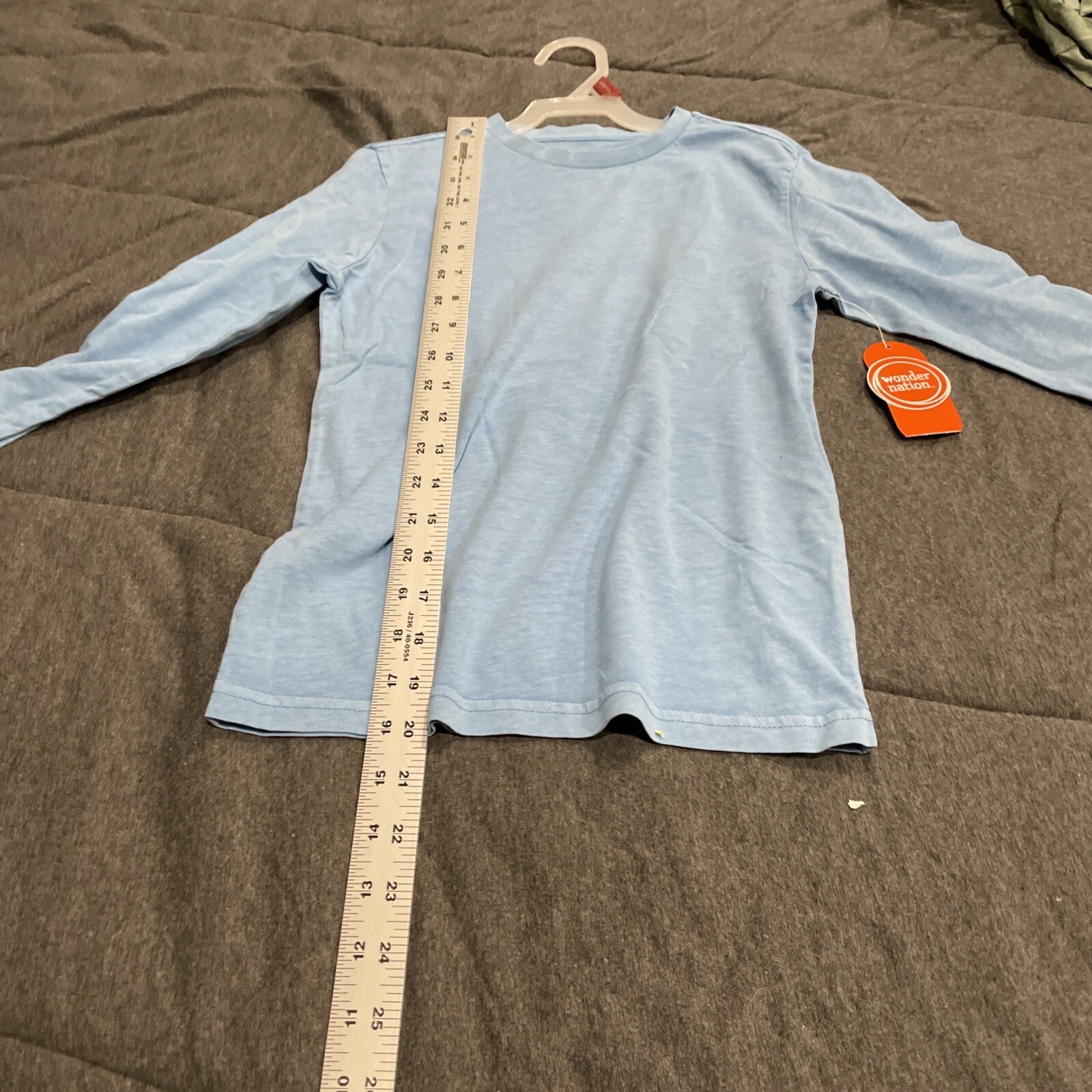 Wonder Nation Soft Size Small (6-7) Long Sleeve T-Shirt Blue New
