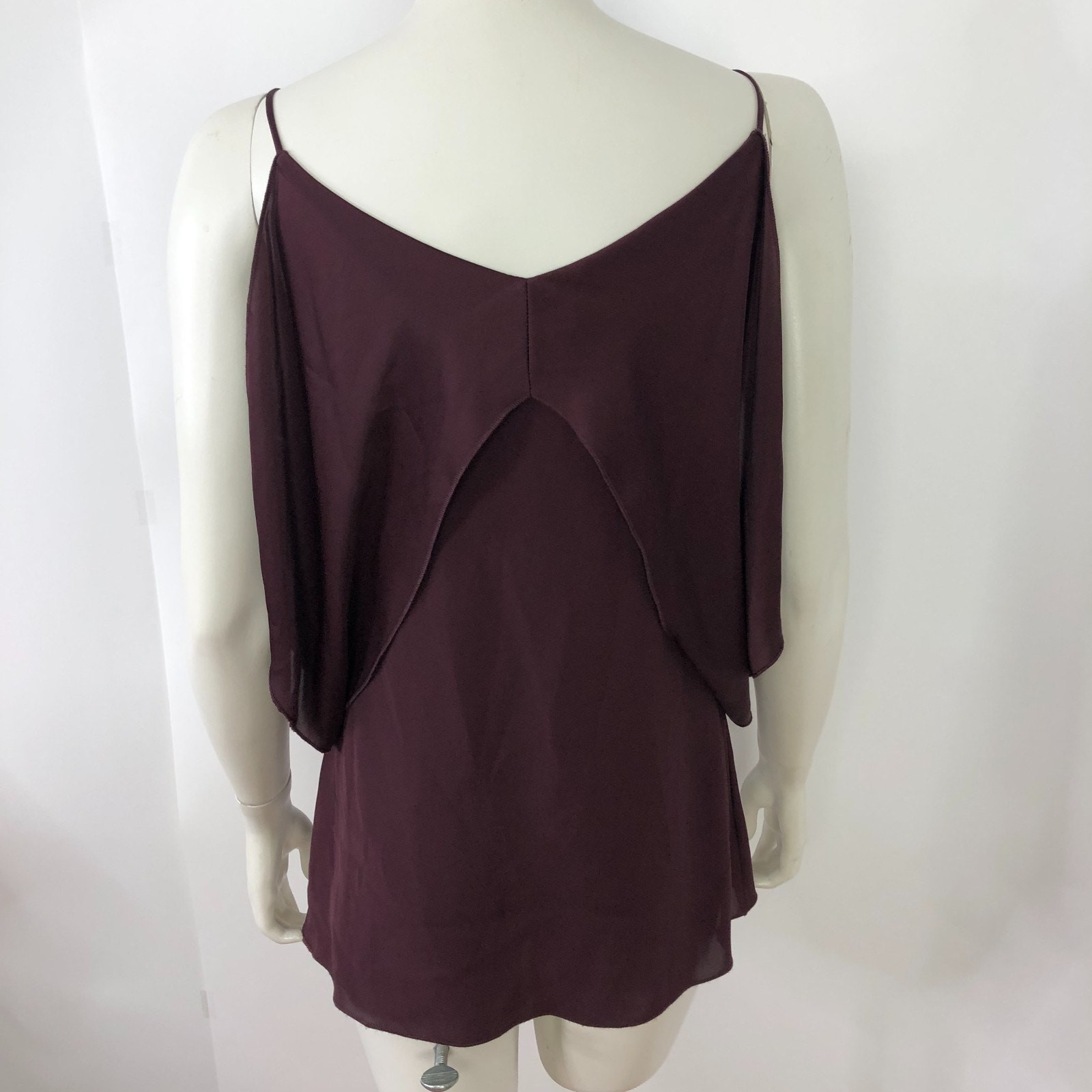 Bailey 44 Small Womens Layered Tiered Pullover Button Top Blouse Red MINT HRJ
