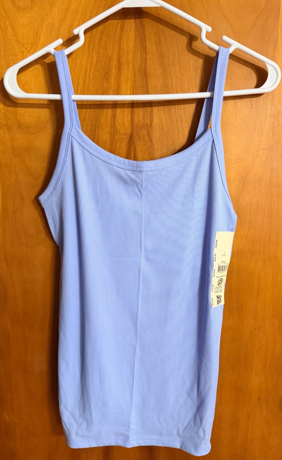 Women’s Size Medium (8-10) New Boundaries Light Blue Ribbed Cami Tank Sleeveless
