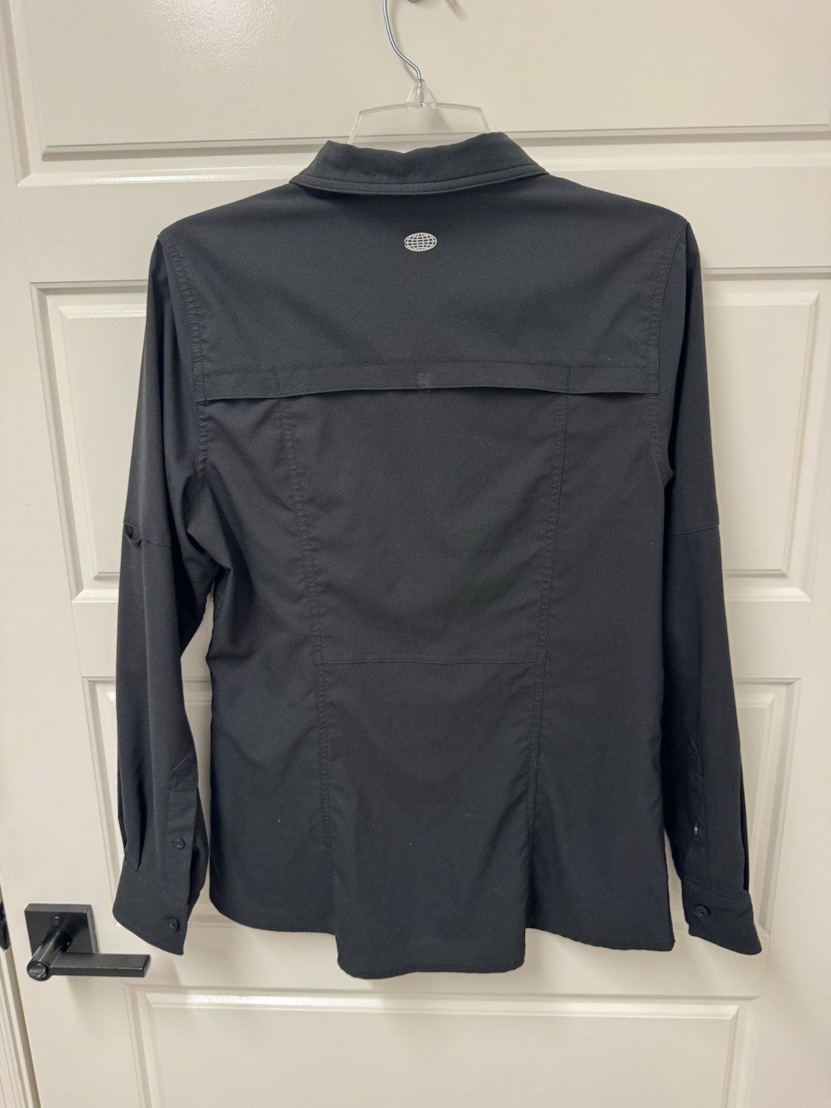 Medium Women Reel Legends Saltwater Black Long Sleeve Top Shirt A4