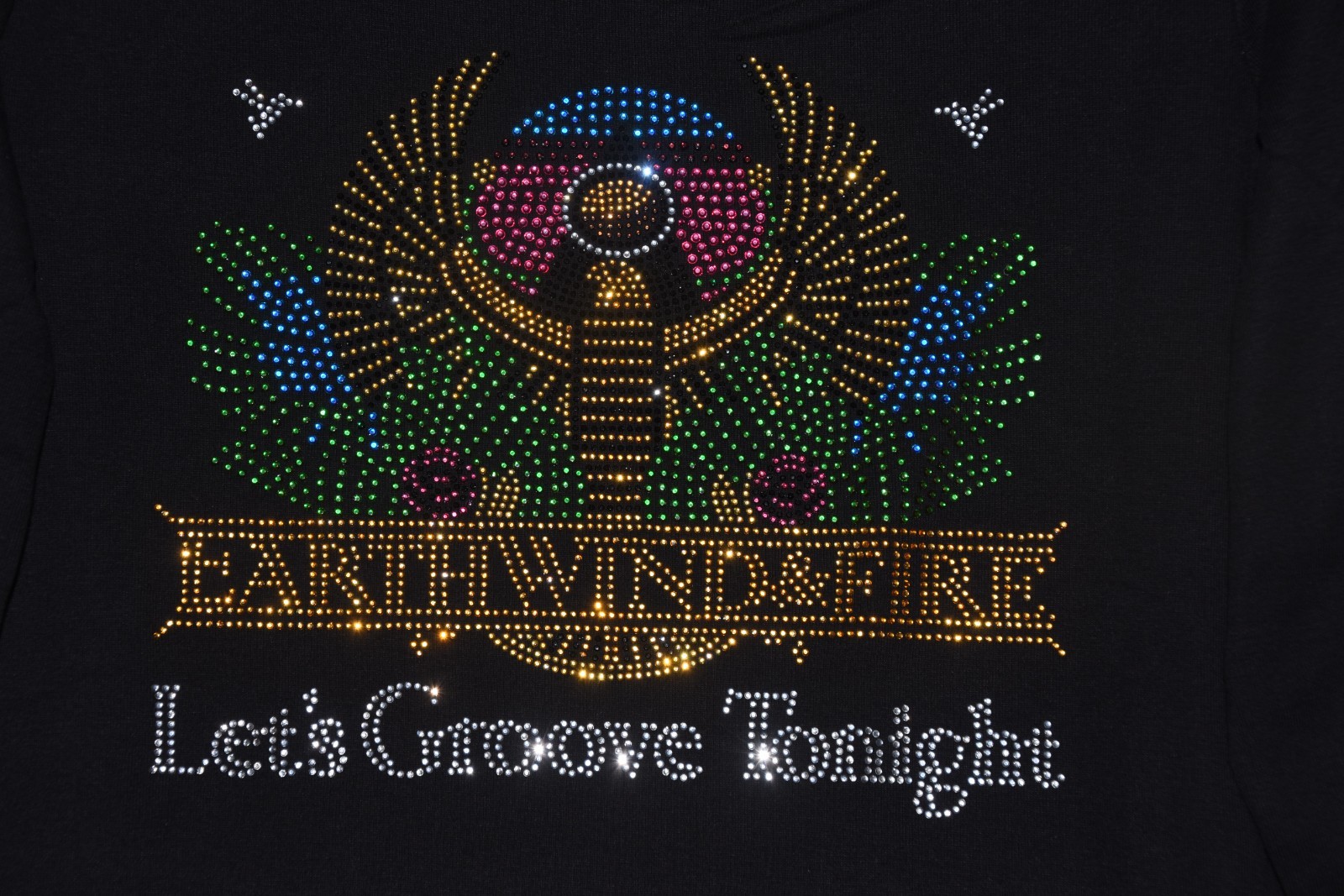 Earth Wind & Fire rhinestone bling shirt or tank XS S M L XL XXL 1X 2X 3X 4X 5X