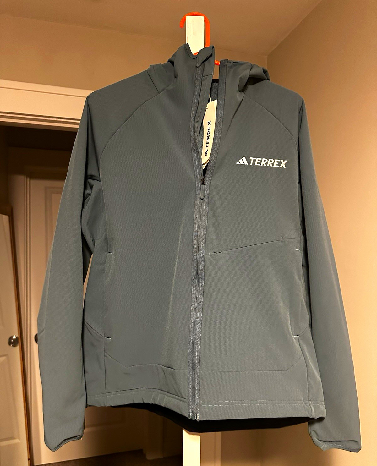 Adidas Terrex Water Repellent Fleece,Woman Jacket Light green ,Size M