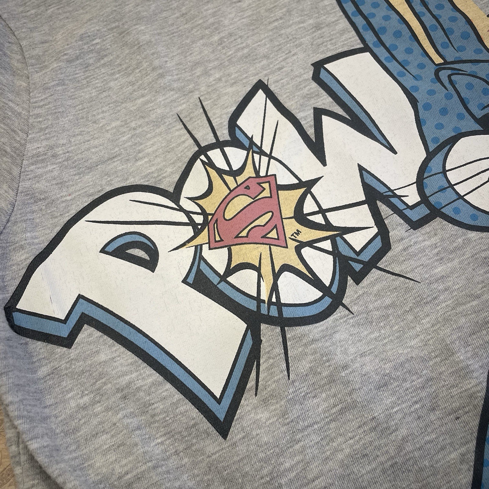 Warner Bros Youth XL Bugs Bunny Lola Bunny Batman Wonder Woman T Shirt Gray 100