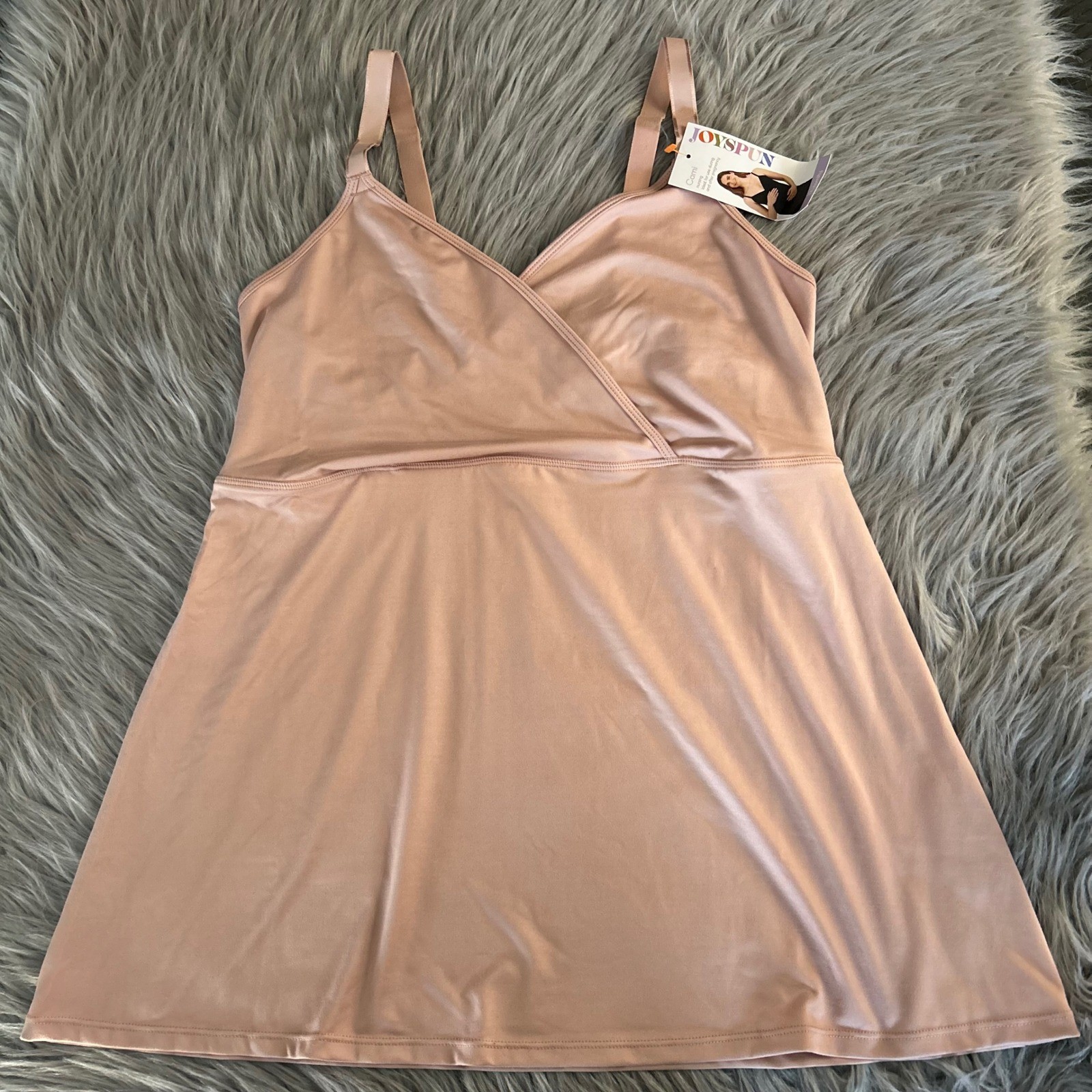 Joyspun Maternity Nursing Cami Tank Top Women’s Size XXL-XXXL Pink Wireless