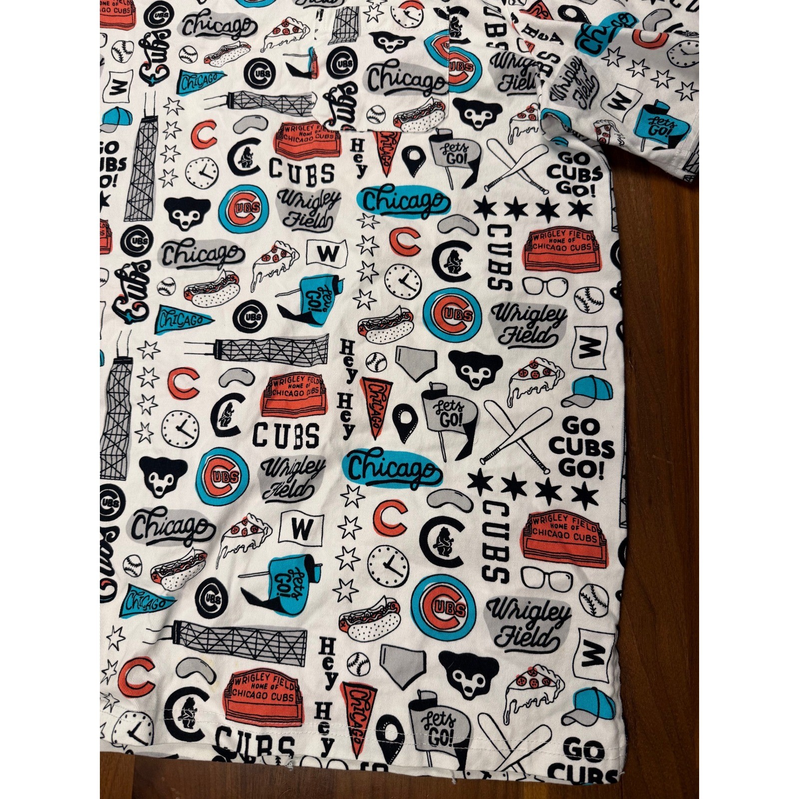 Chicago Cubs Wrigley Field Scrubs All Over Print Size Large