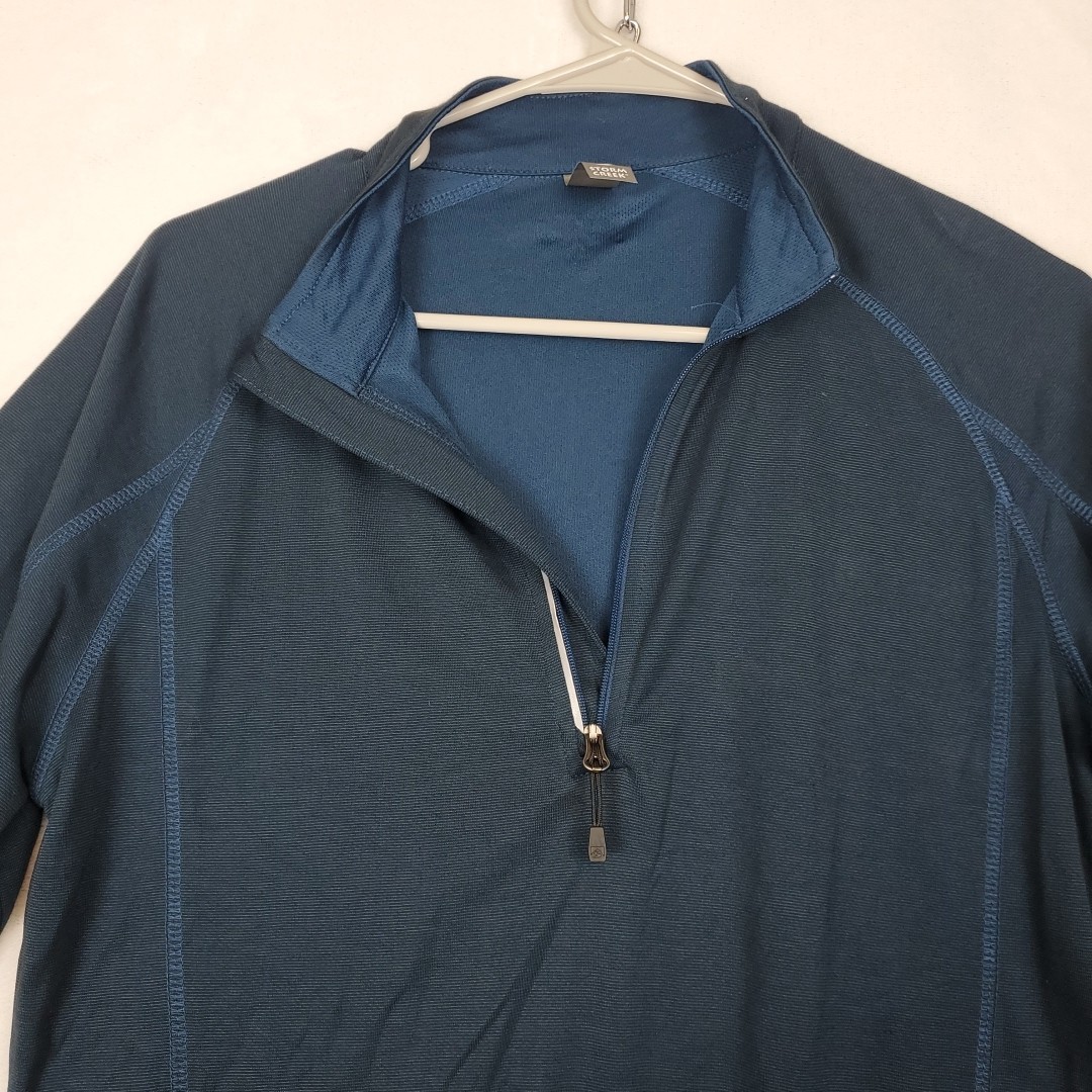 Storm Creek 1/4 Zip Bamboo Blend Navy Blue Womens M Top Hiking Outdoor Gorpcore