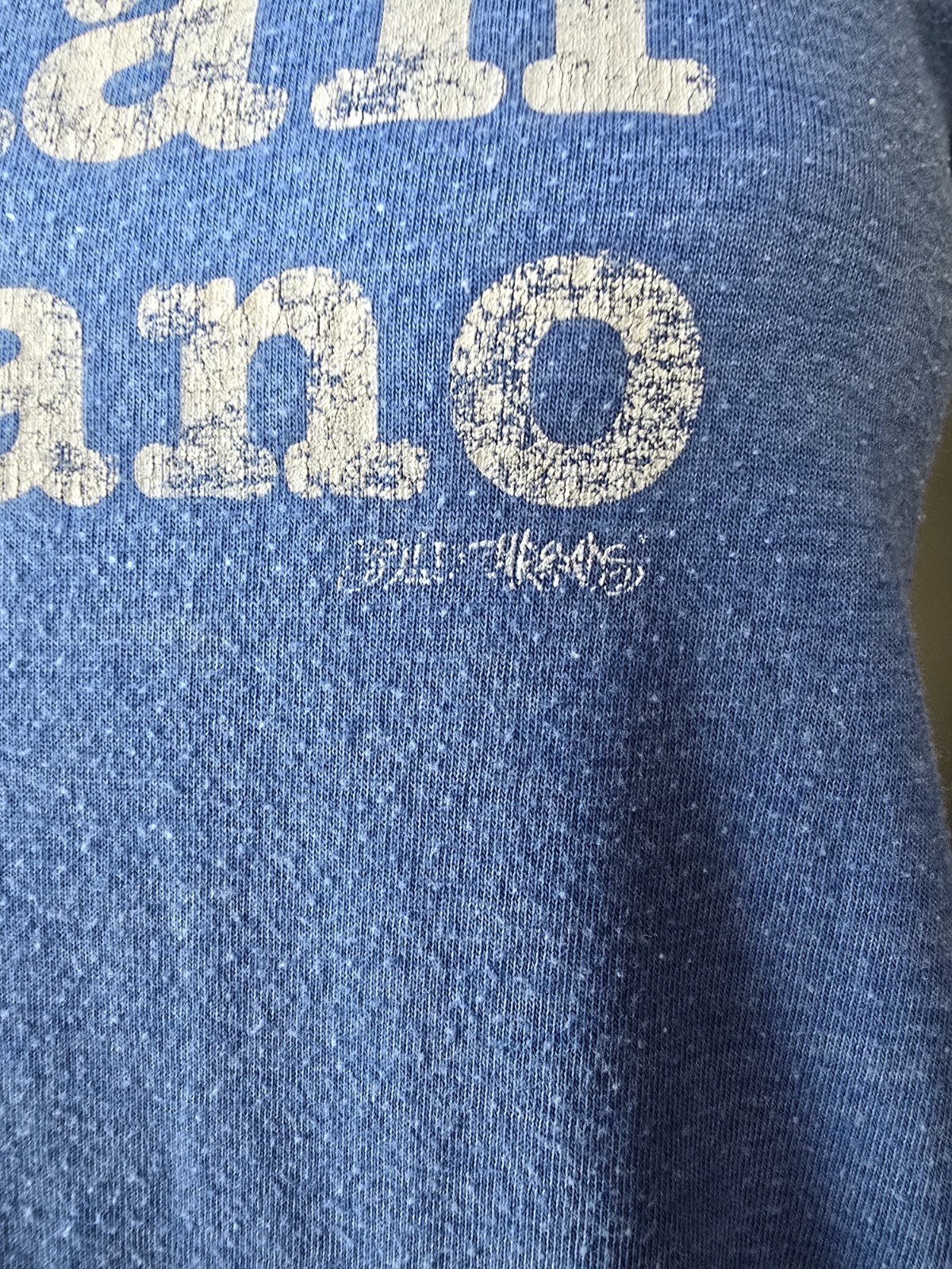 Womens I Love Jordan Catalano Graphic Tee Solid Threads S Blue MSCL