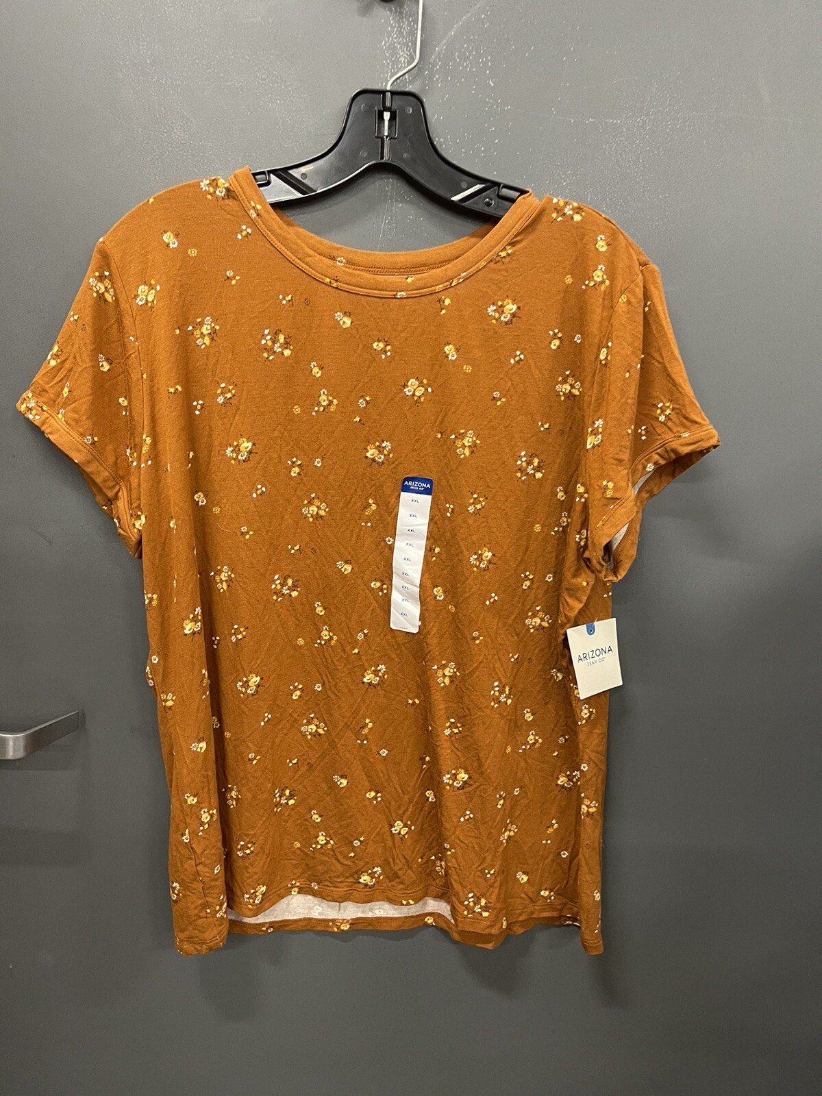 NWT Arizona Jean Co Brown Floral Blouse Women’s Sz XXL
