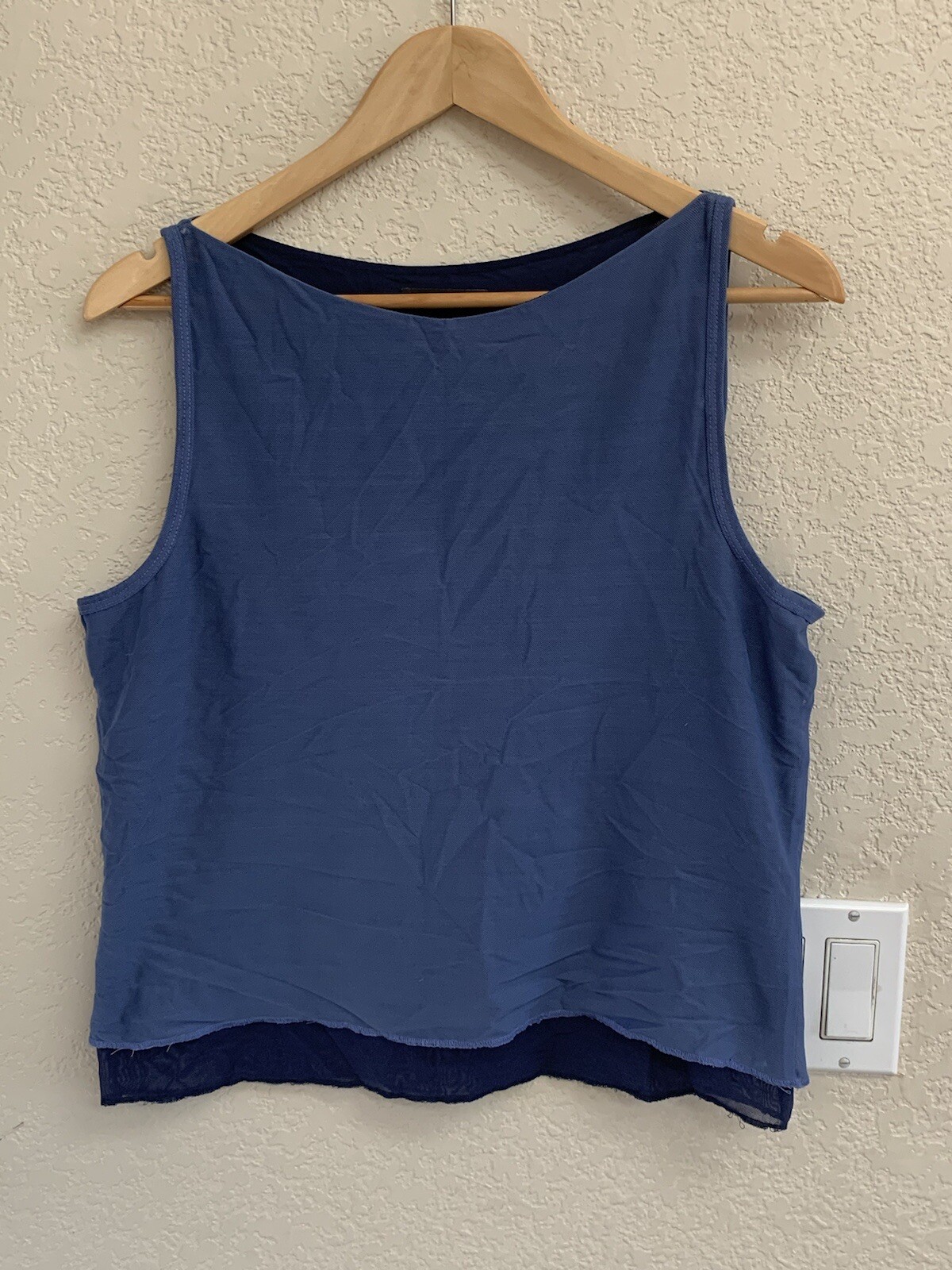 Banana Republic Smoke Blue Blouse Size L