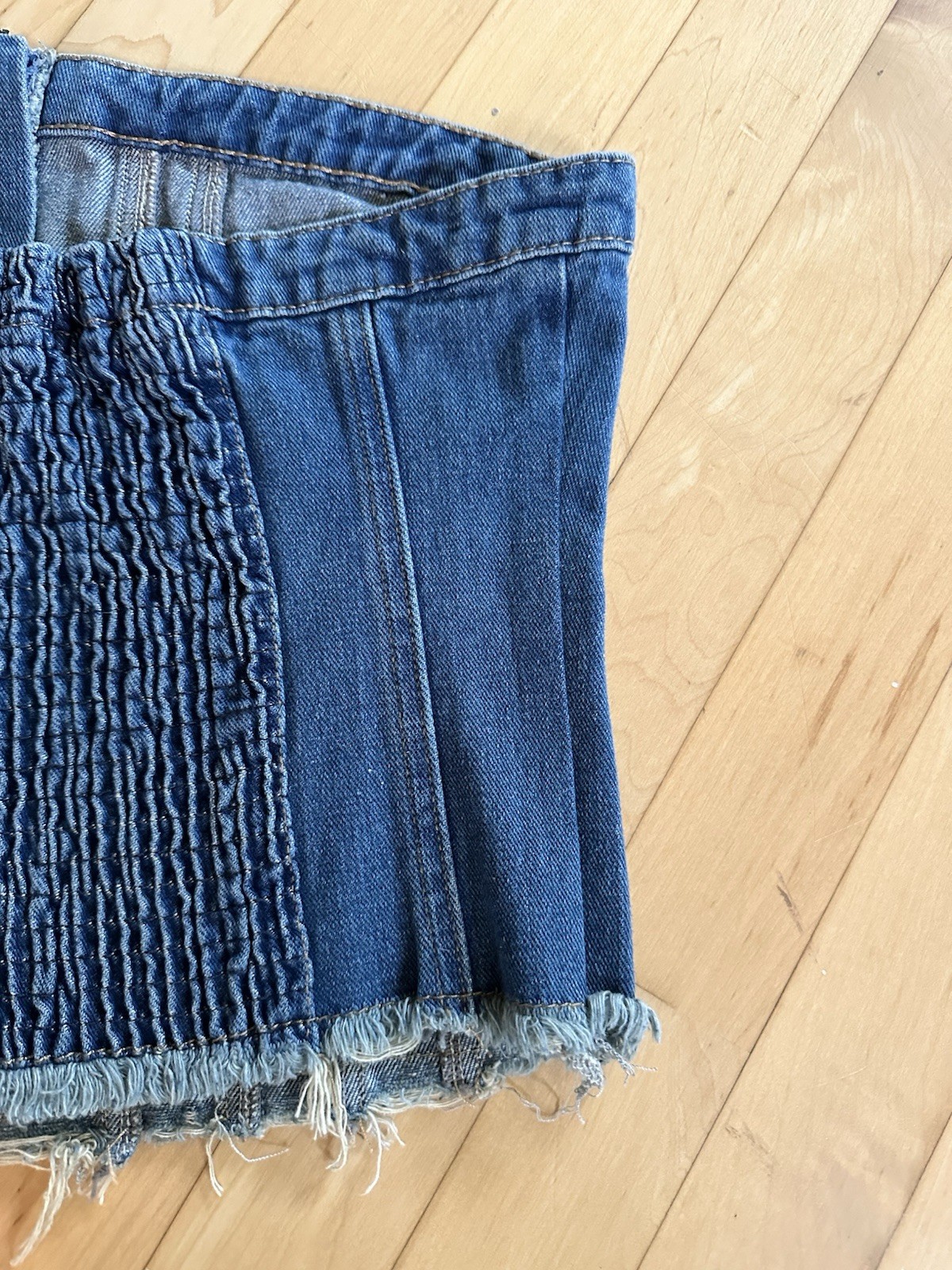 Emerson Lang Women’s Jean Denim Tube Top Shirt Size Large NWT Medium Blue