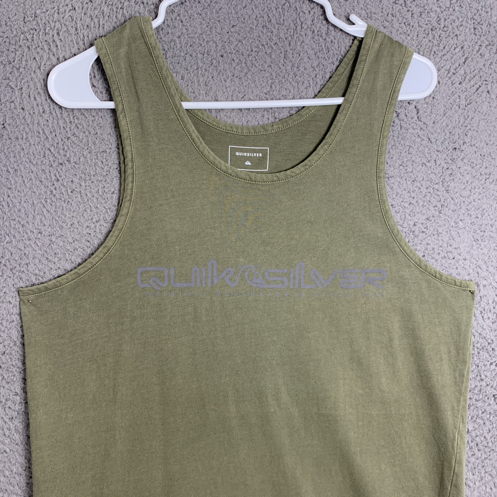 Quiksilver Tank Top Womens Small Sleeveless Pullover Blouse Shirt Cotton Green