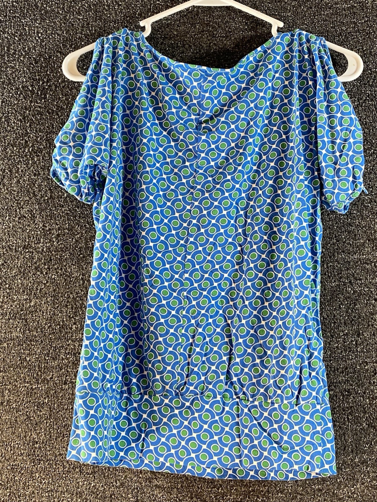 NY & Company Women’s Blouse Cold Shoulder Sleeve U-Neck Top Size XS