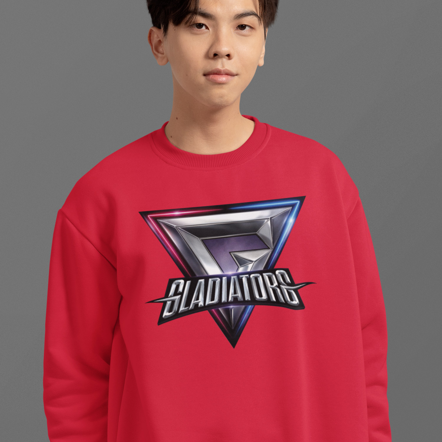 Gladiators Logo Pullover Jumper – Retro Sports TV Show Present Gift